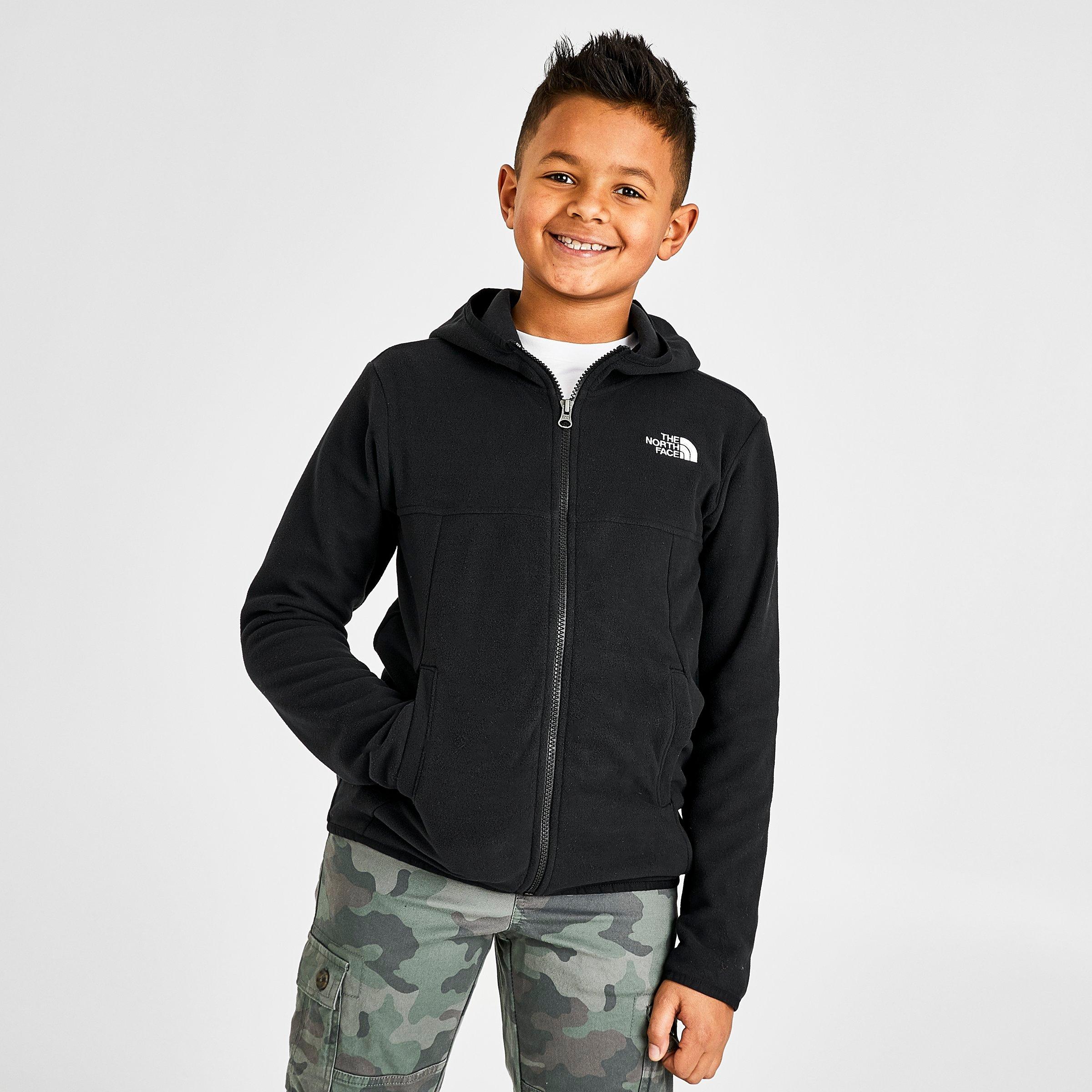 UPC 192826364333 product image for The North Face Inc Boys' Glacier Full-Zip Hoodie in Black Size X-Large Polyester | upcitemdb.com