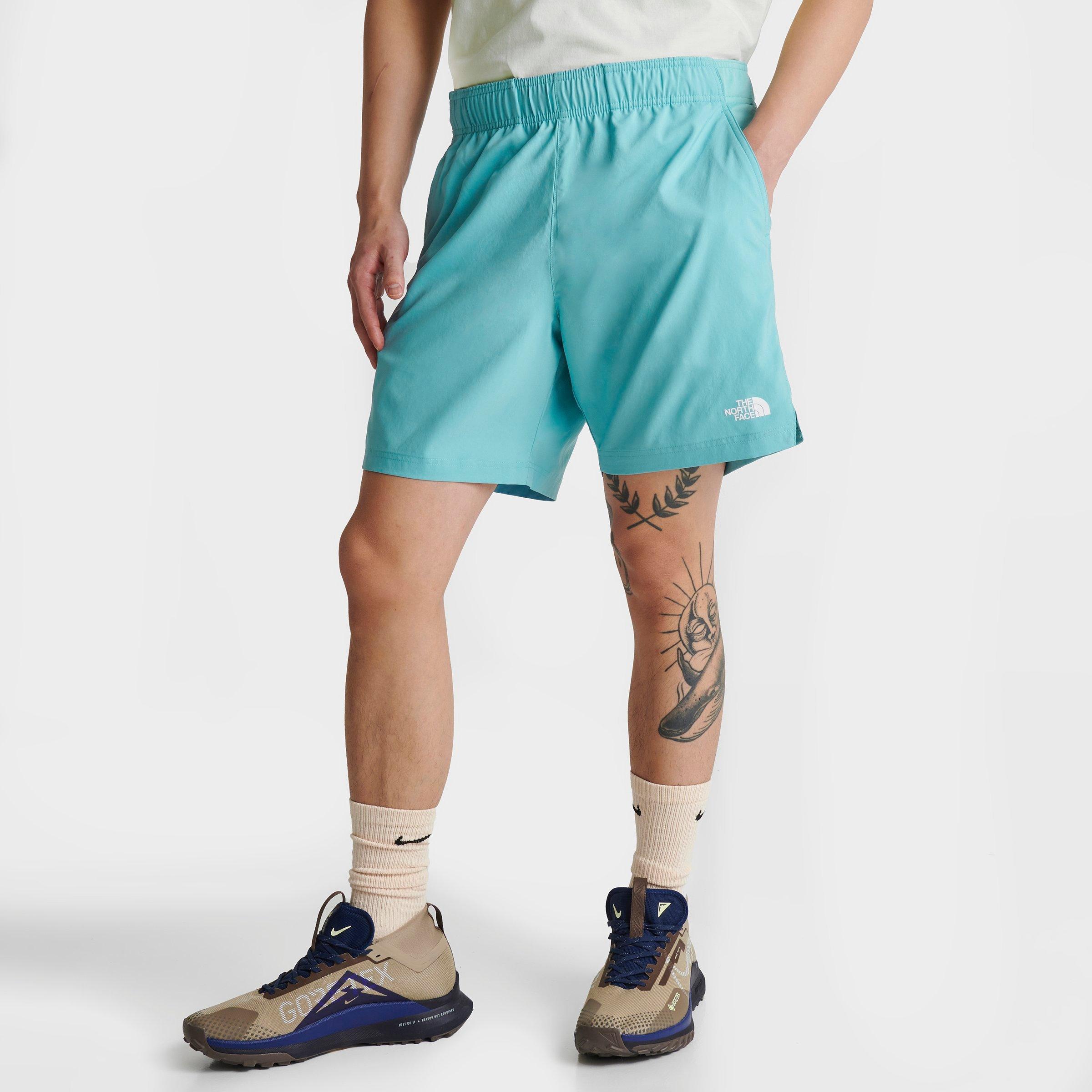 The North Face Mens Reef Waters Brand-print Regular-fit Shell Swim Shorts In Reef Waters