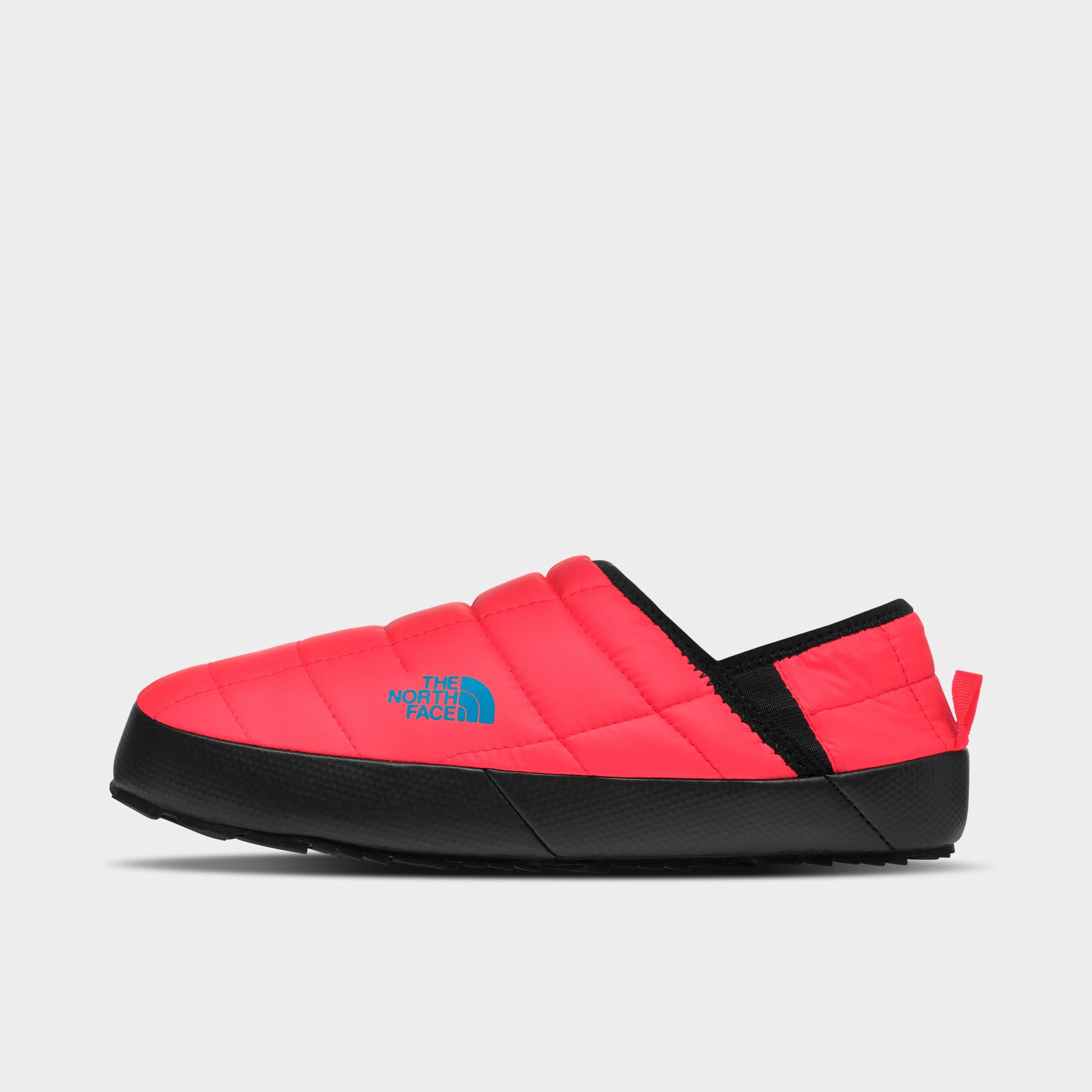 The North Face Thermoball Traction Mule V In Brilliant Coral/tnf Black