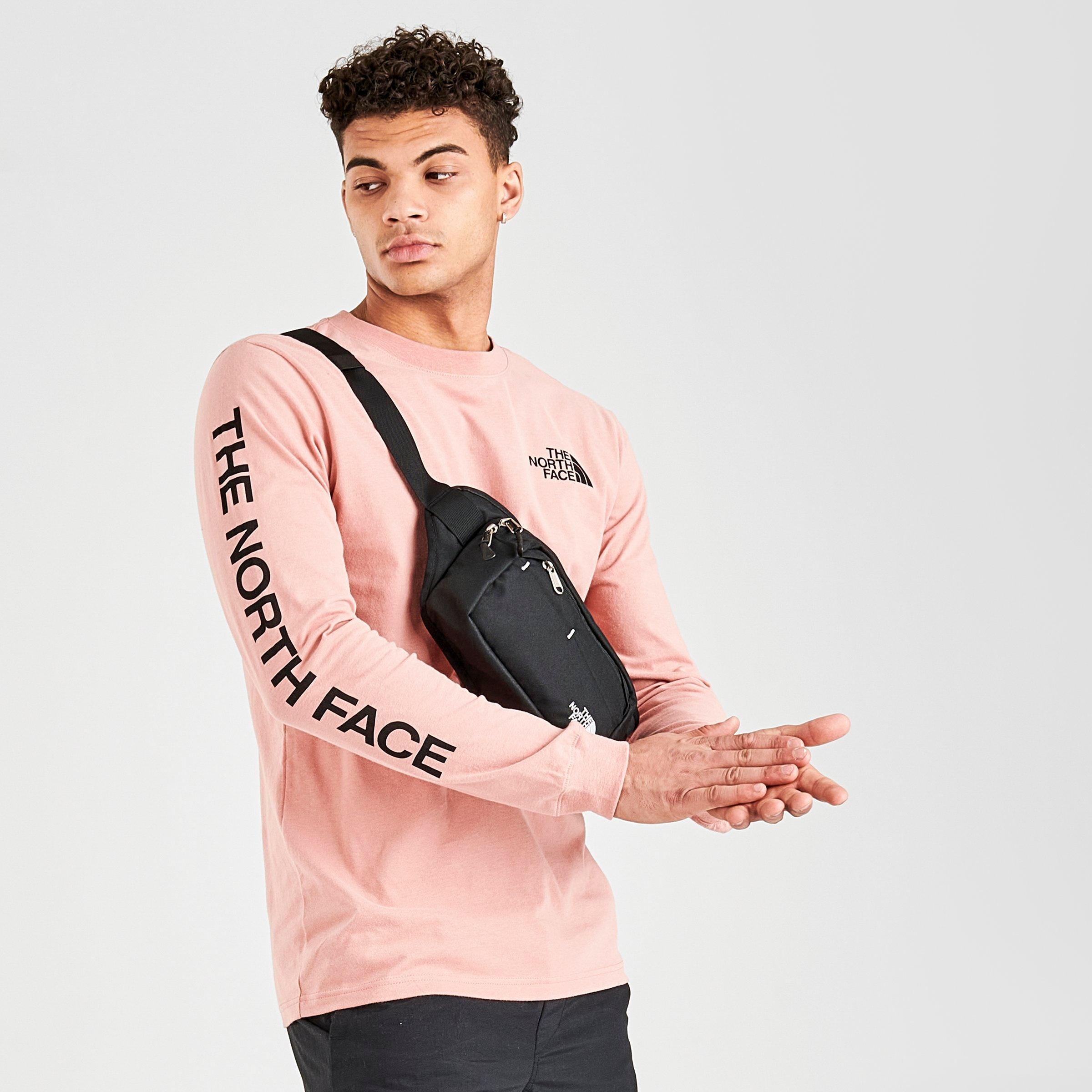 Finish Line For The North Face Inc Men S Logo Long Sleeve T Shirt In Pink Size Small Cotton Ibt Shop