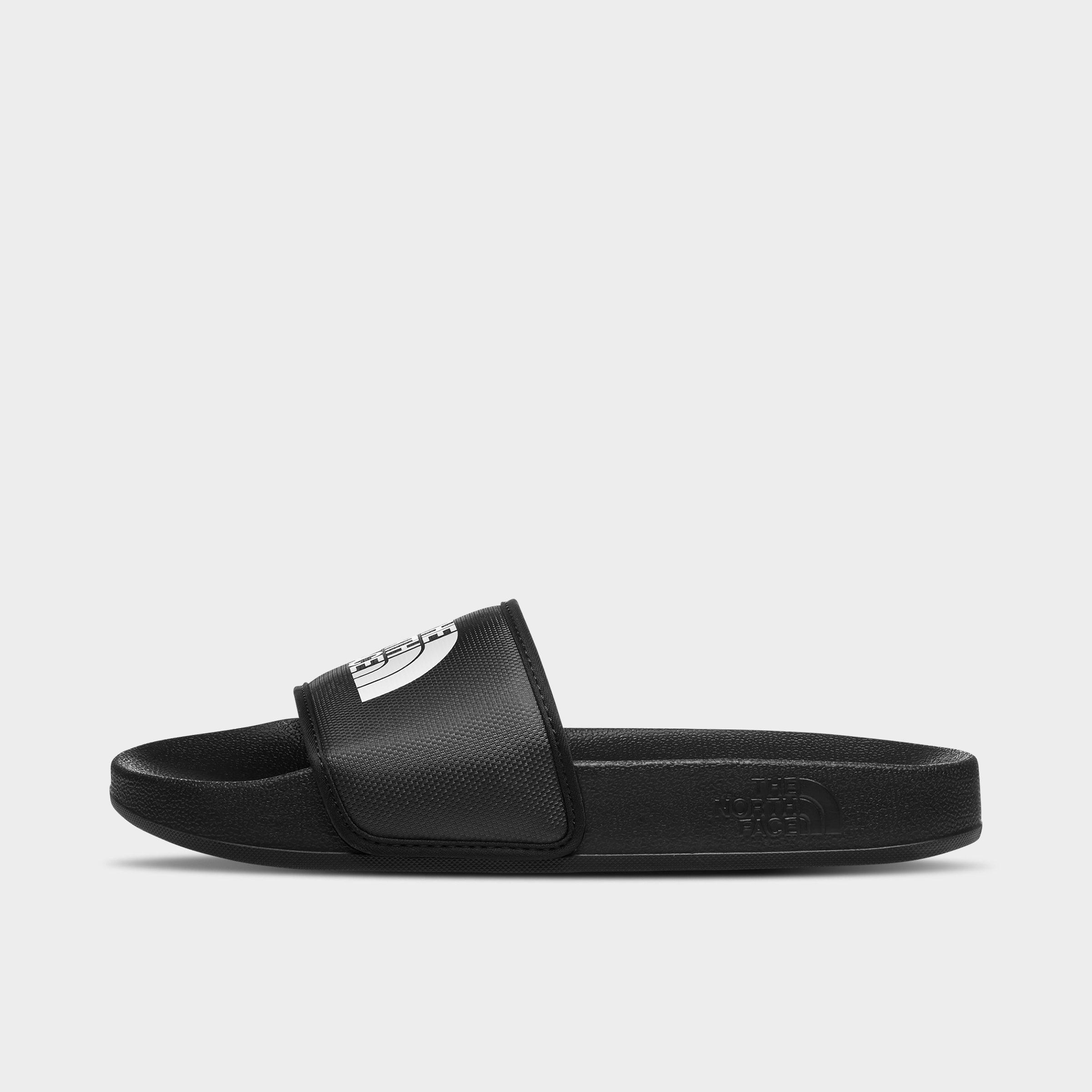 The North Face Inc Big Kids' Base Camp III Slide Sandals in Black/TNF Black Size 4 Polyester