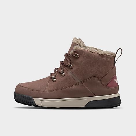 Shop The North Face Inc Women's Sierra Mid Lace Waterproof Boots In Deep Taupe/wild Ginger