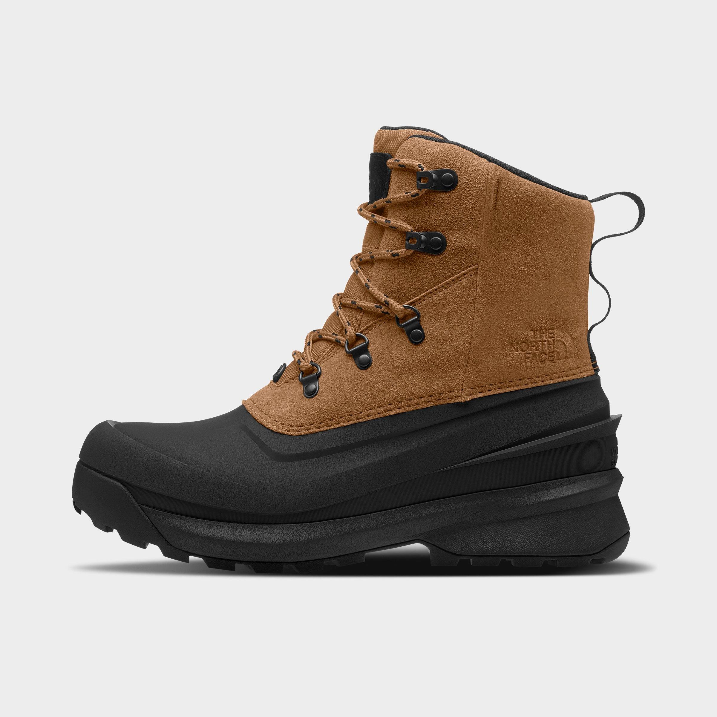 The North Face Men's Chilkat 5 Waterproof Boots in Utility Brown/Tnf Black Size: 7.0