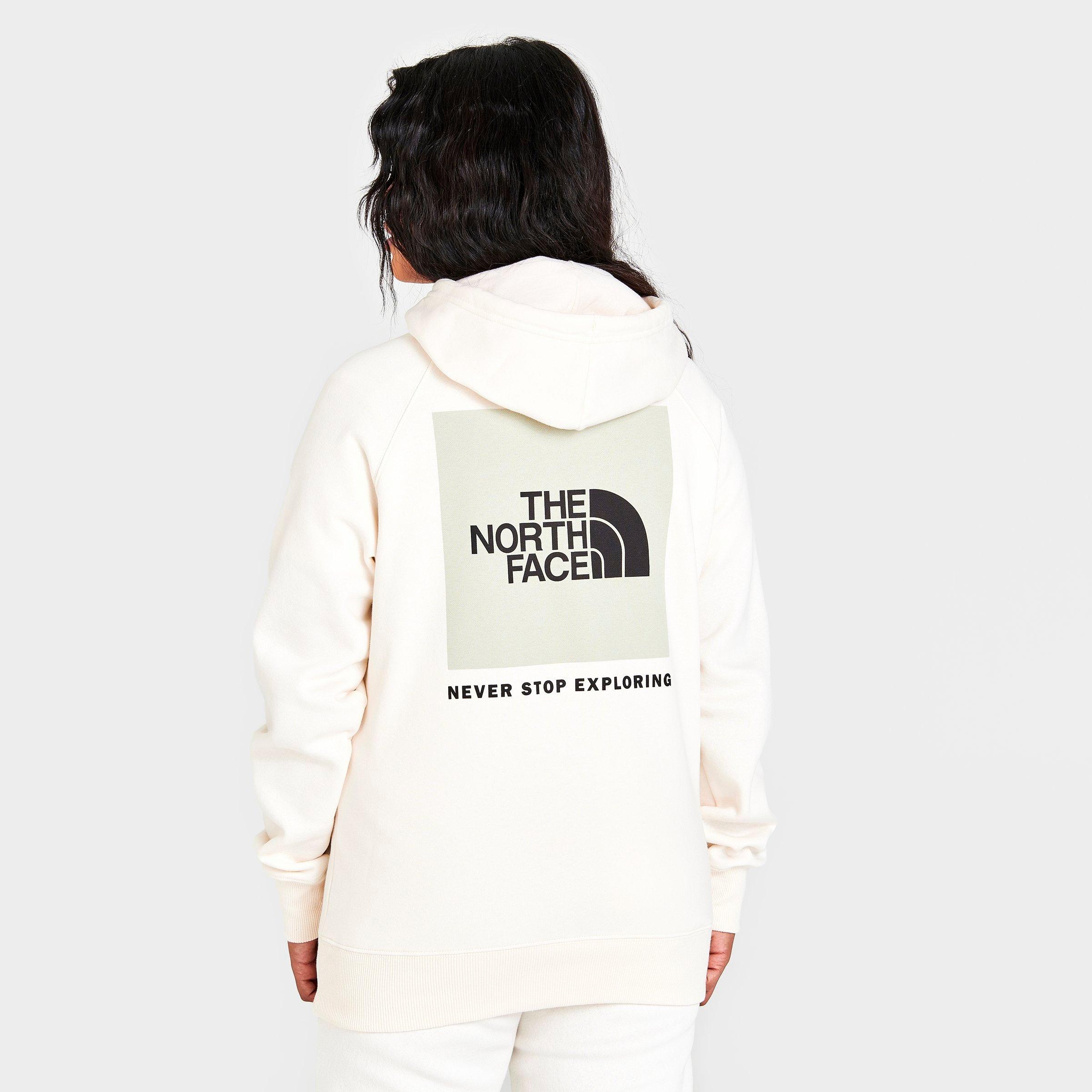 The North Face Nse Box Pullover Hoodie In White In Gardenia White