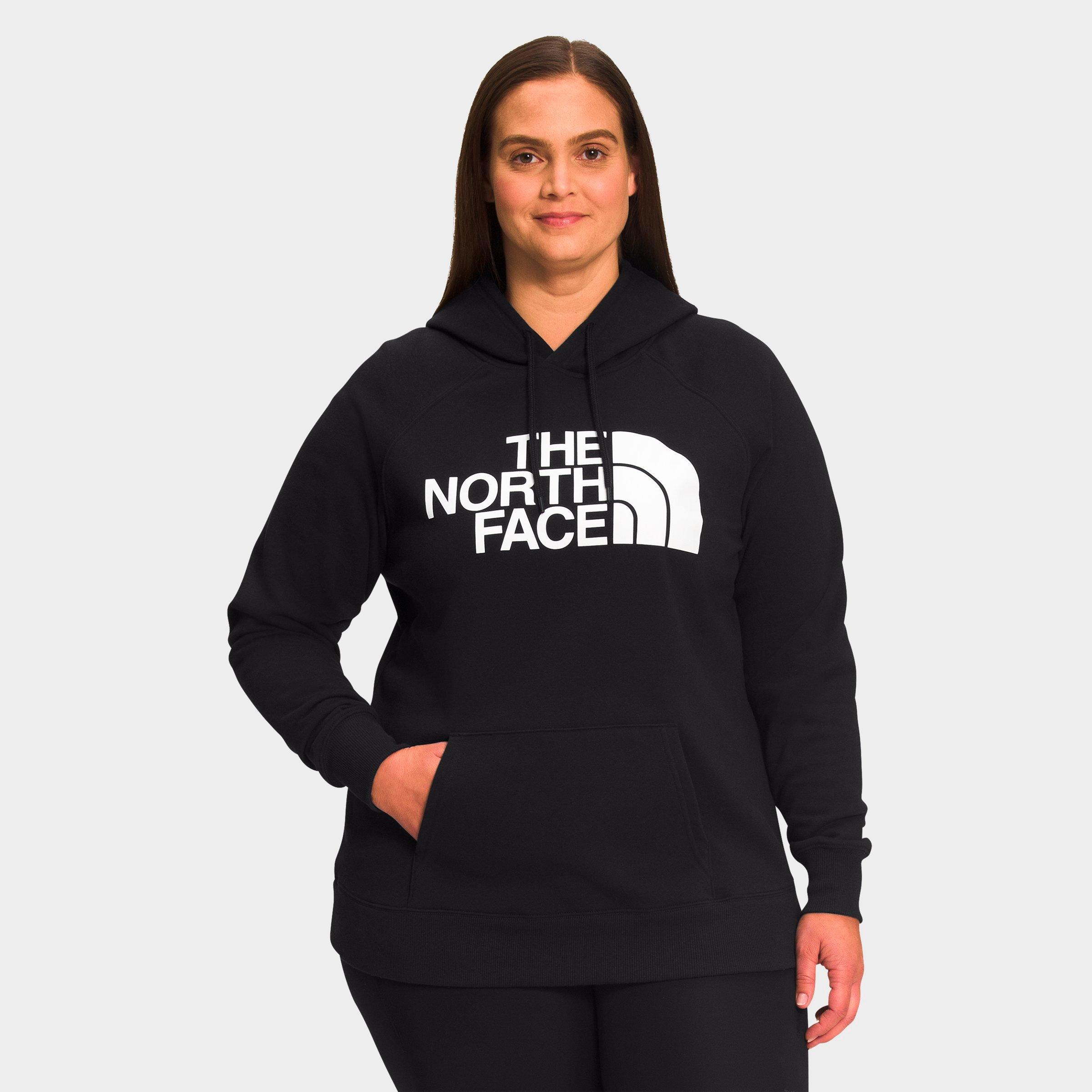 The North Face Inc Women's Half Dome Pullover Hoodie (plus Size) In Tnf Black/tnf White