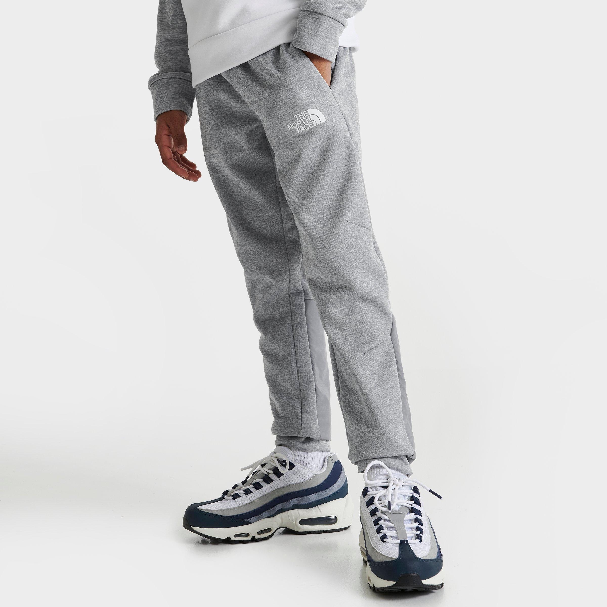 The North Face Logo-print Track Pants In Light Grey Heather
