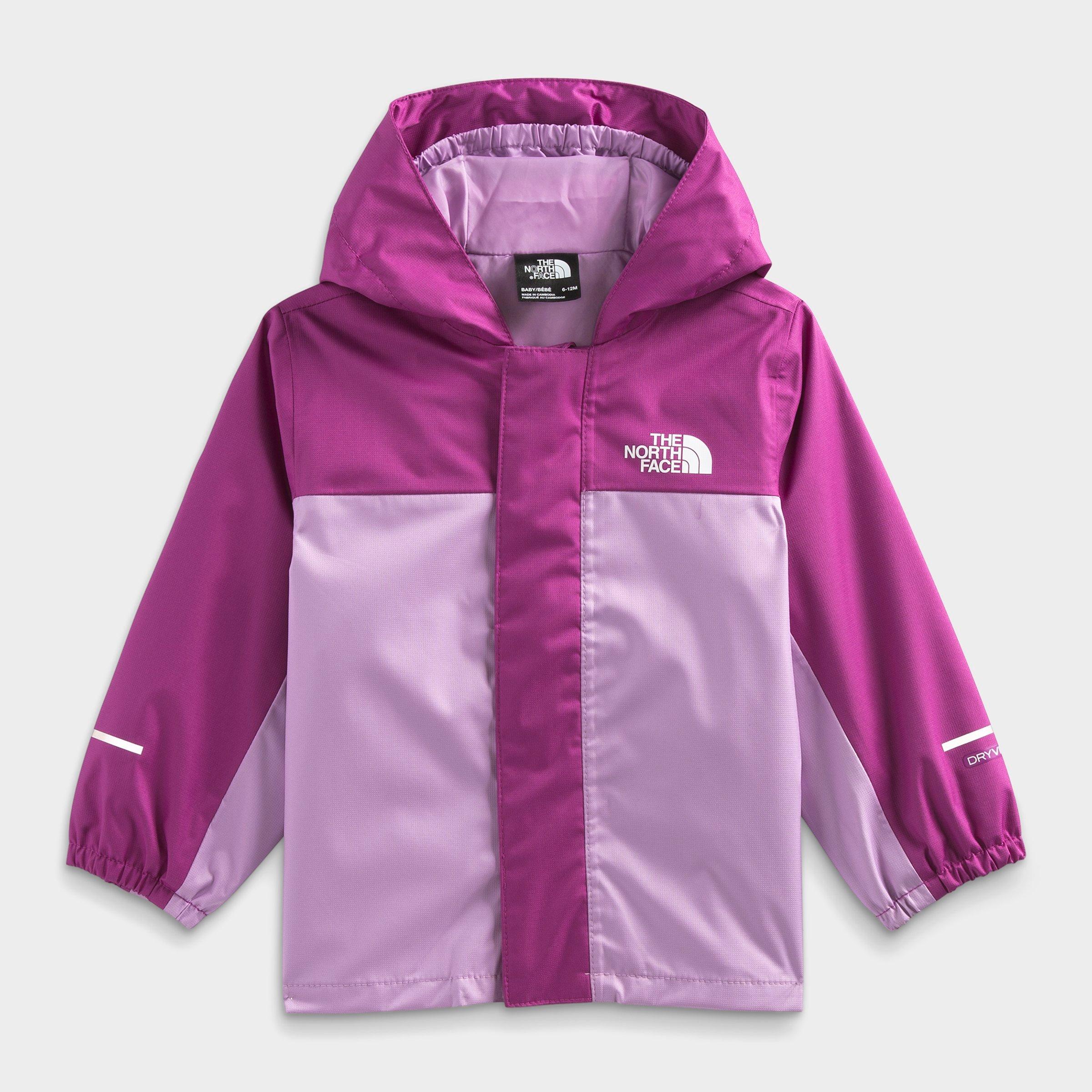 The North Face Babies'  Inc Kids' Toddler And Little Kids' Antora Rain Jacket In Black Grid Allover Print