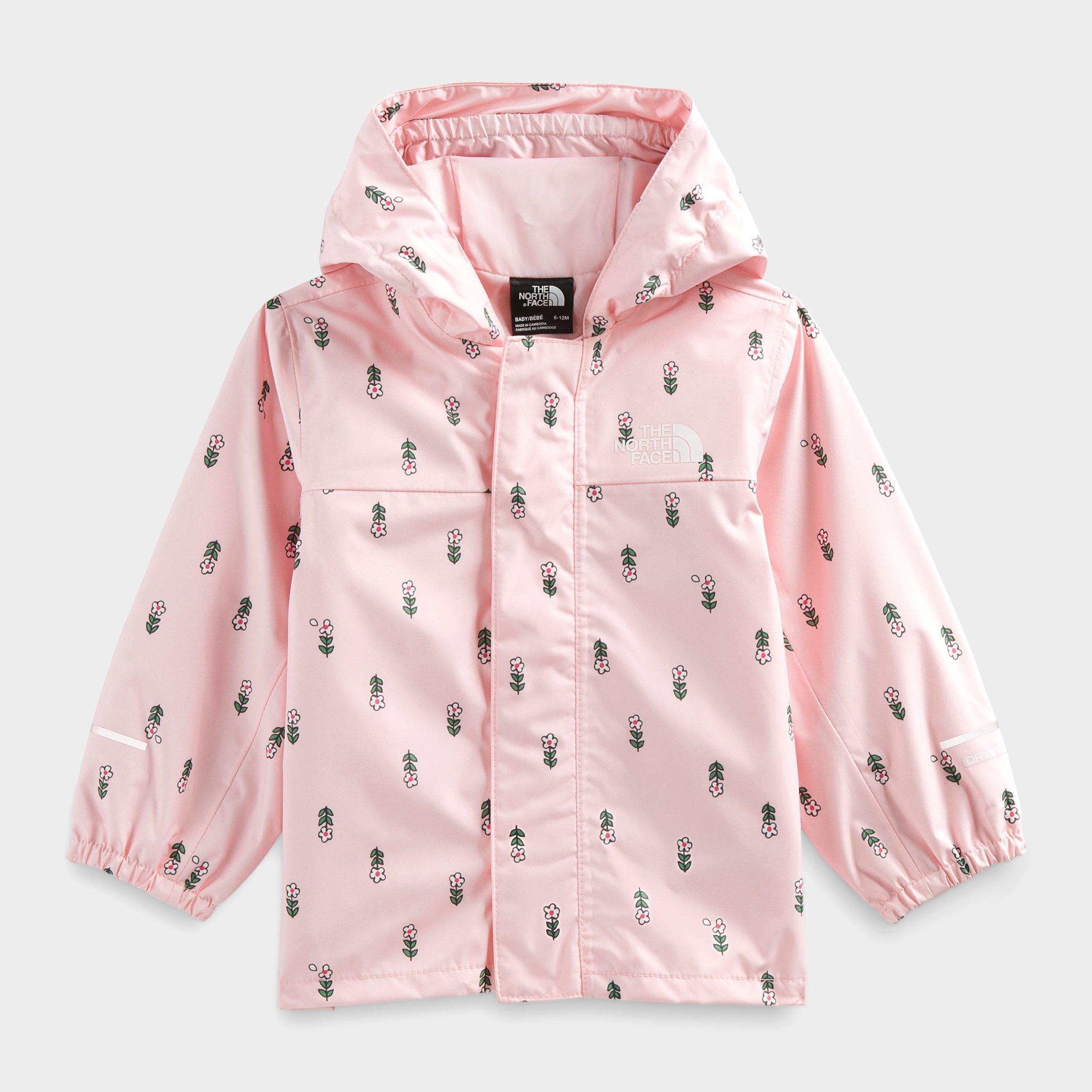 The North Face Antora Waterproof Recycled Polyester Rain Jacket In Purdy Pink Allover Print