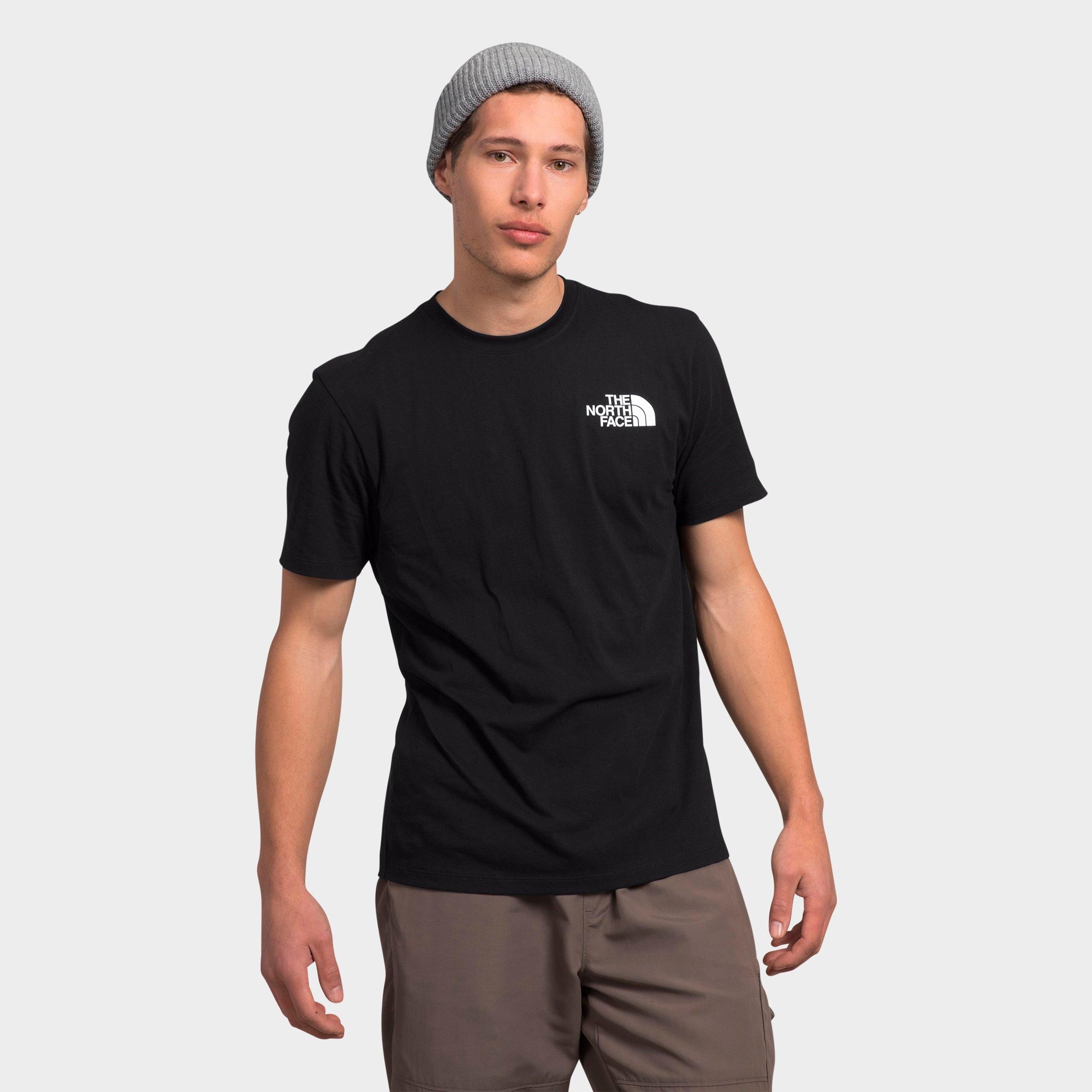 The North Face Cotton T-shirt In Tnf Black/tnf Black Half Dome Outline Print