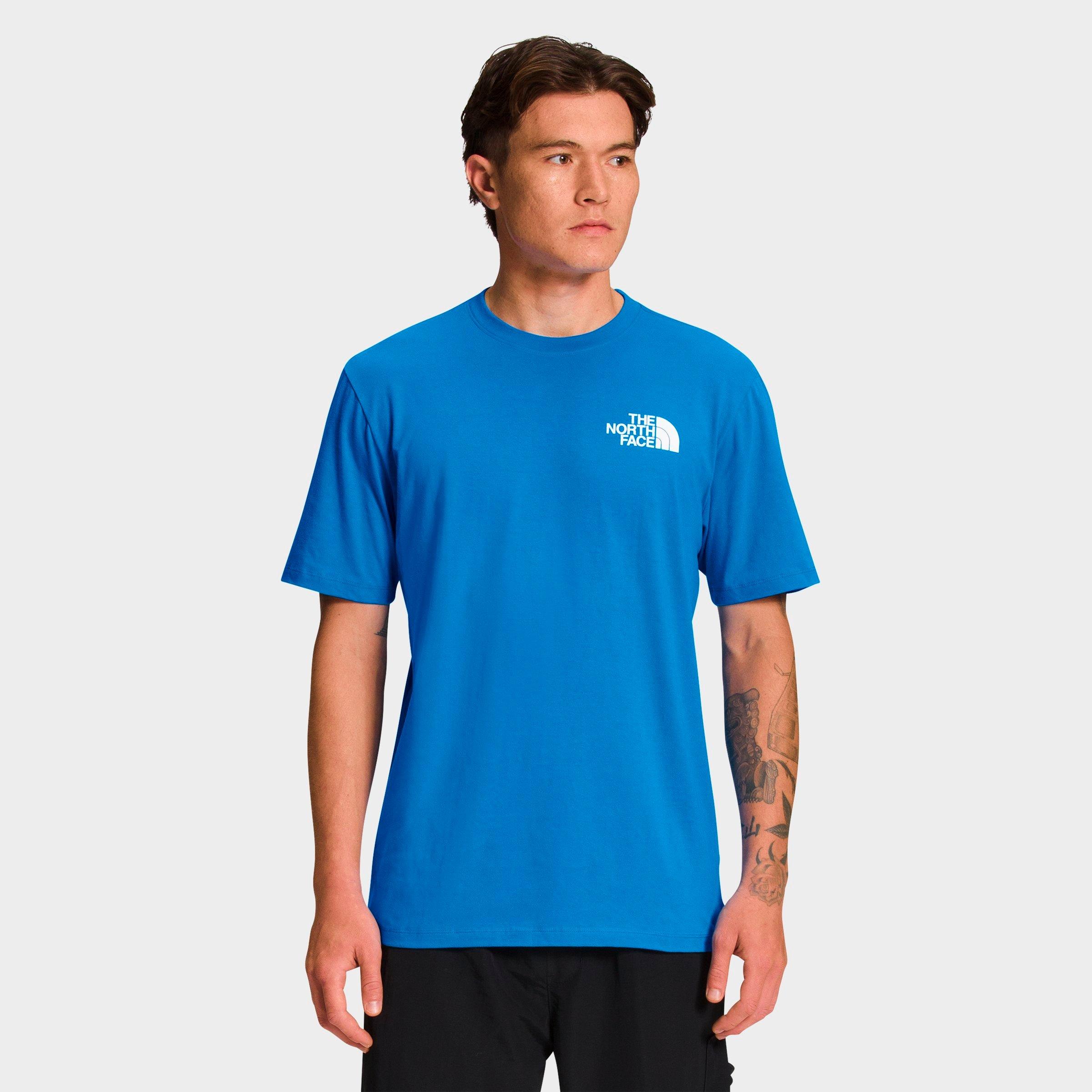 The North Face Inc Men's Box Nse Short-sleeve T-shirt In Super Sonic Blue/tnf Black