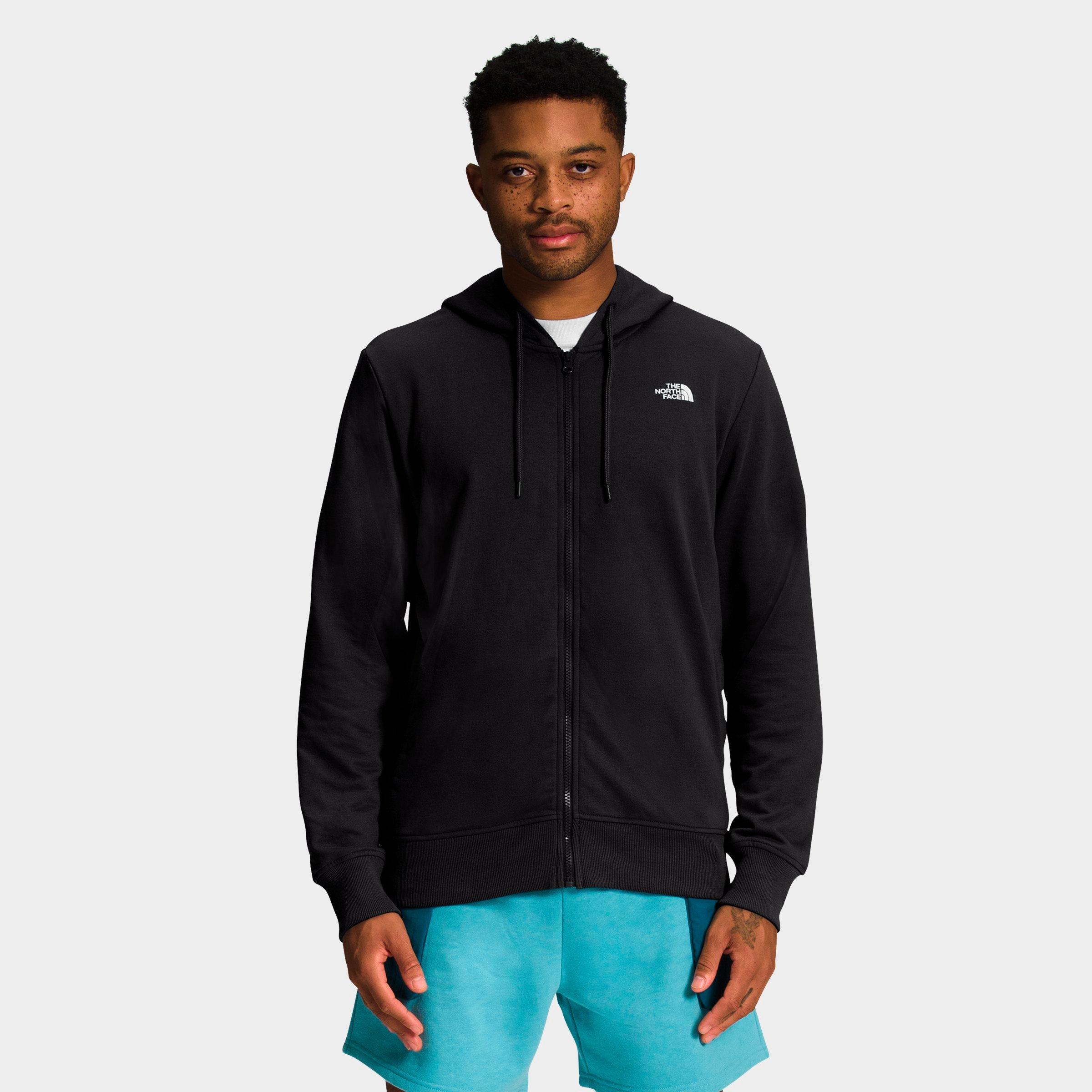 Simple black zip discount hoodie