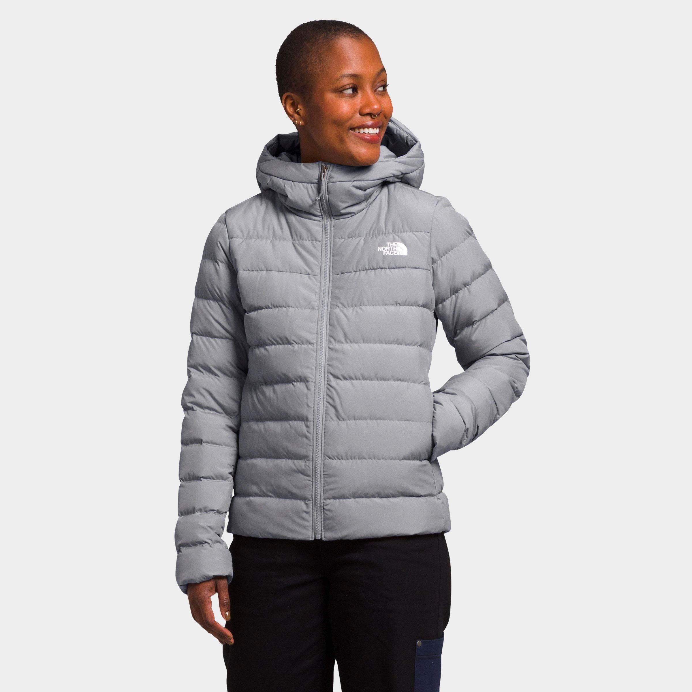The North Face Aconcagua 3 Puffer Jacket Womens Xs Gray Full Zip Classic App1288 In Meld Grey