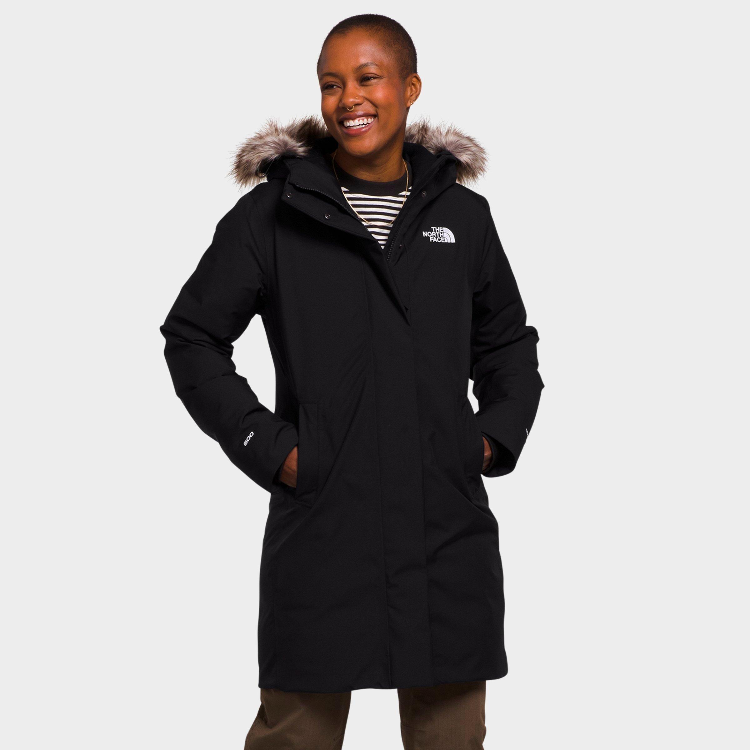 The North Face Inc Women's Triple C Parka Jacket in Black/TNF Black Size XL Polyester