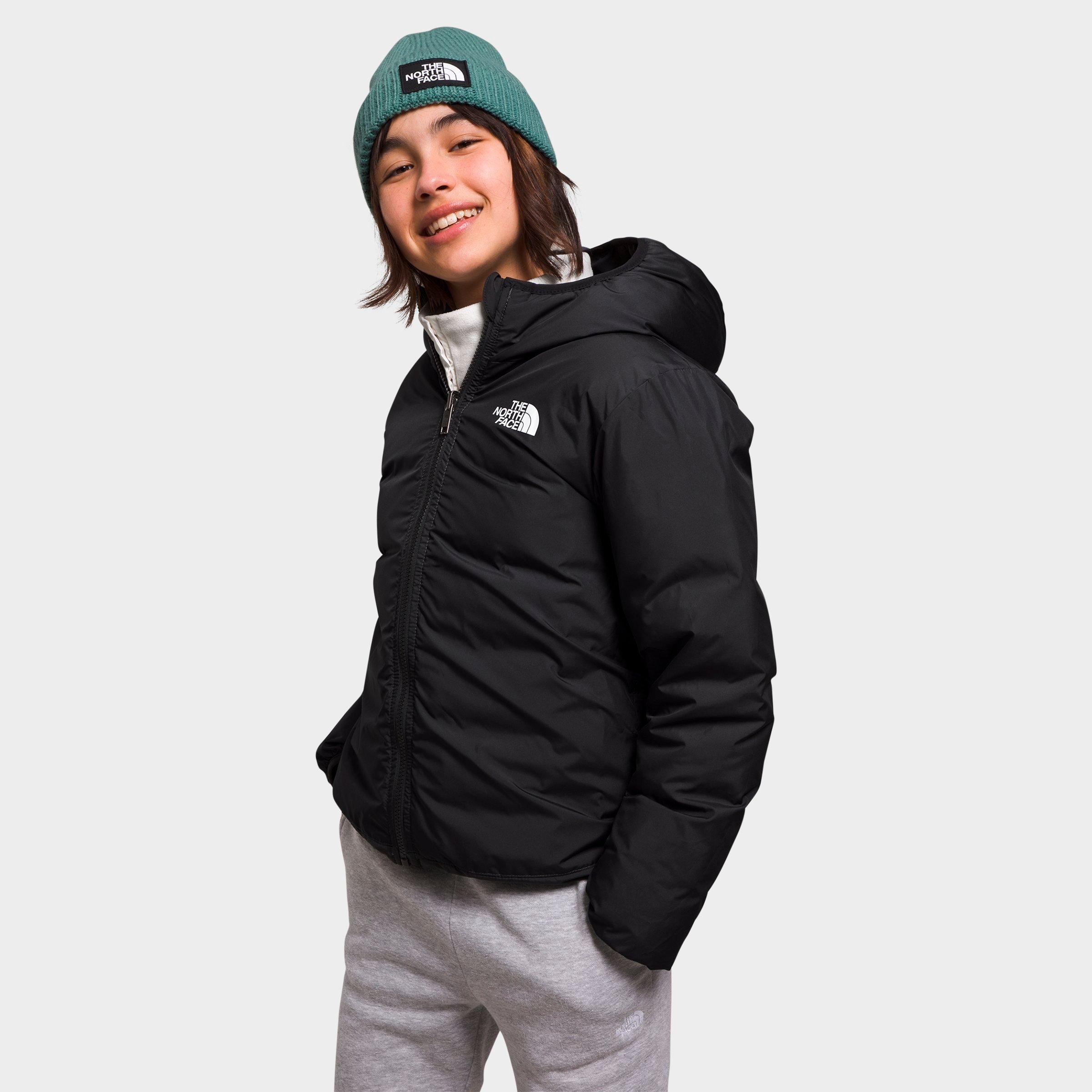 The North Face Kids'  Inc Girls' Printed Reversible North Down Jacket In Tnf Black