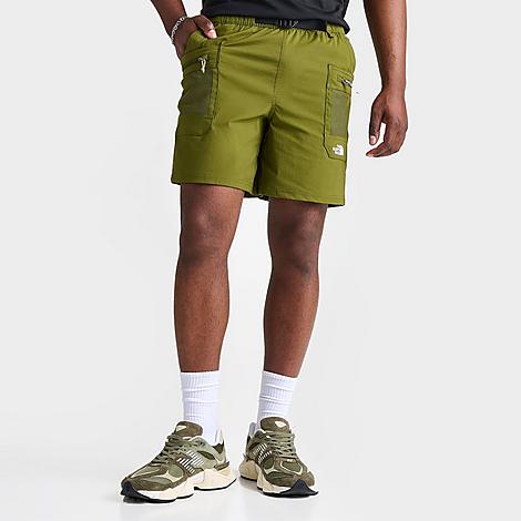 Shop The North Face Inc Men's Class V Pathfinder 7" Belted Shorts In Forest Olive