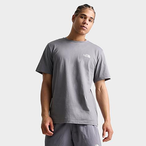 The North Face Inc Men's Simple Dome Logo T-shirt In Asphalt Grey