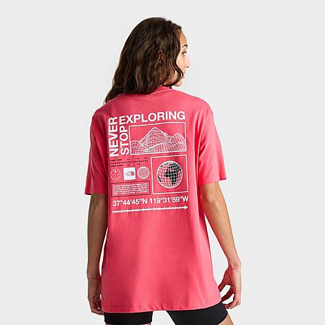 Shop The North Face Inc Women's Oversized Energy T-shirt In Volcanic Red