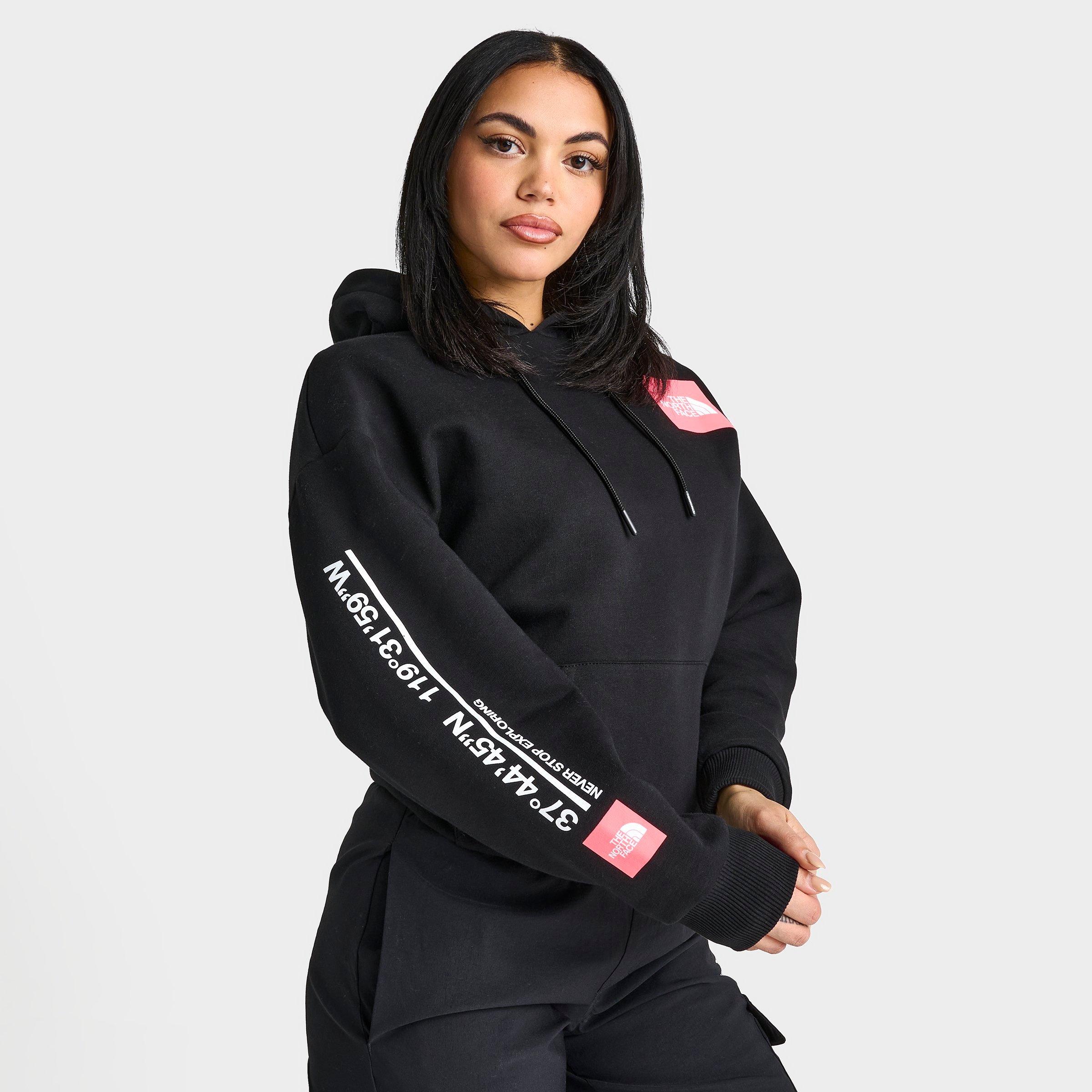 Shop The North Face Inc Women's Photo Pullover Hoodie In Black/pink