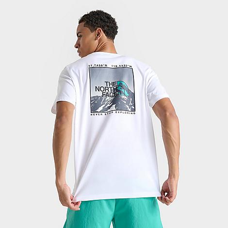 The North Face Inc Men's Mountain Outline Graphic T-shirt In White