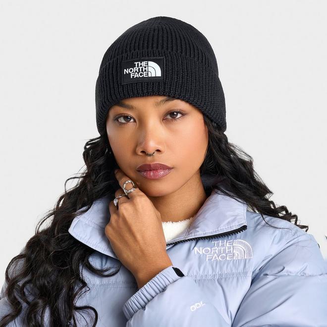 The North Face TNF Logo Box Cuffed Beanie Hat