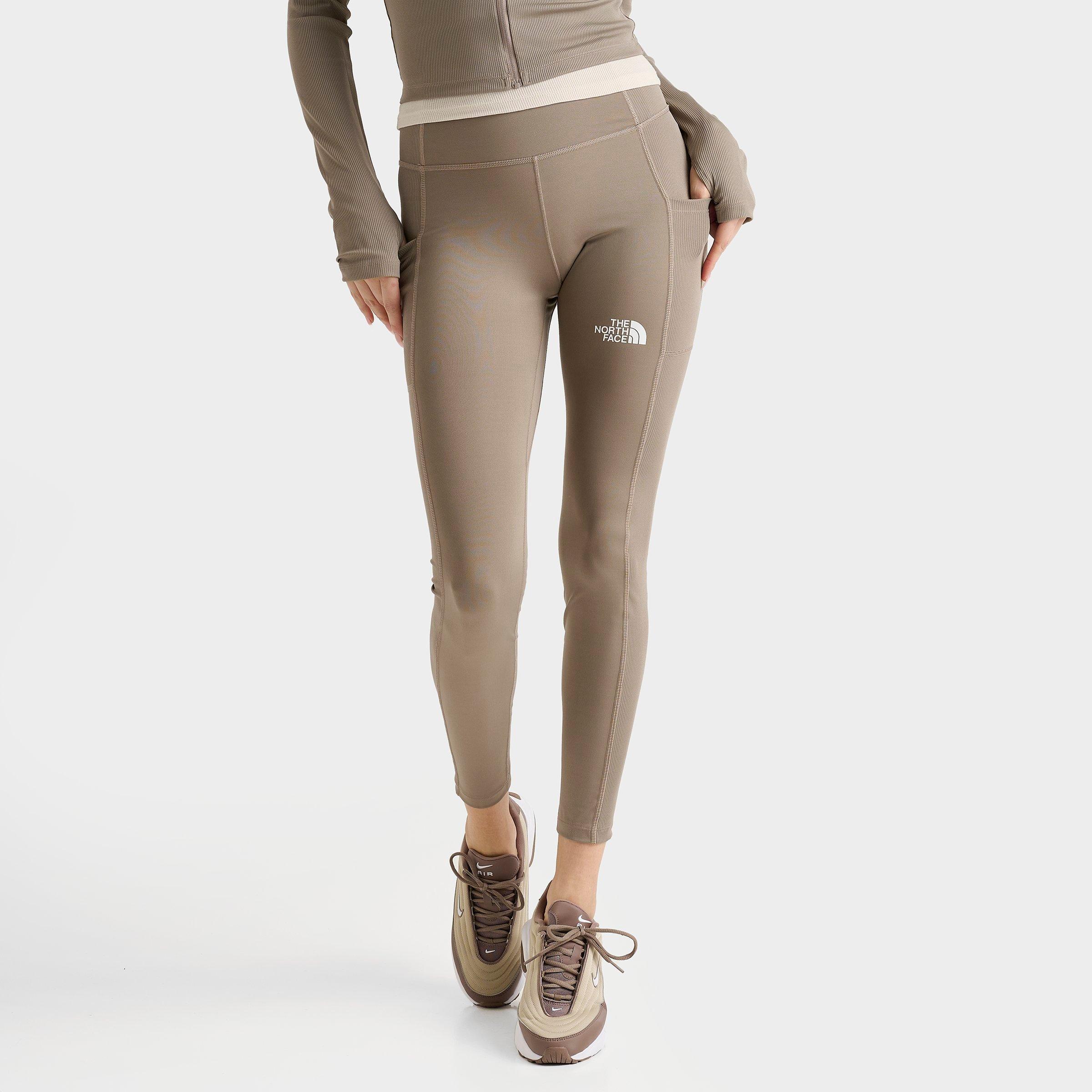 The North Face Inc Women's Performance Rib Leggings in Grey/Cavern Grey Size XS