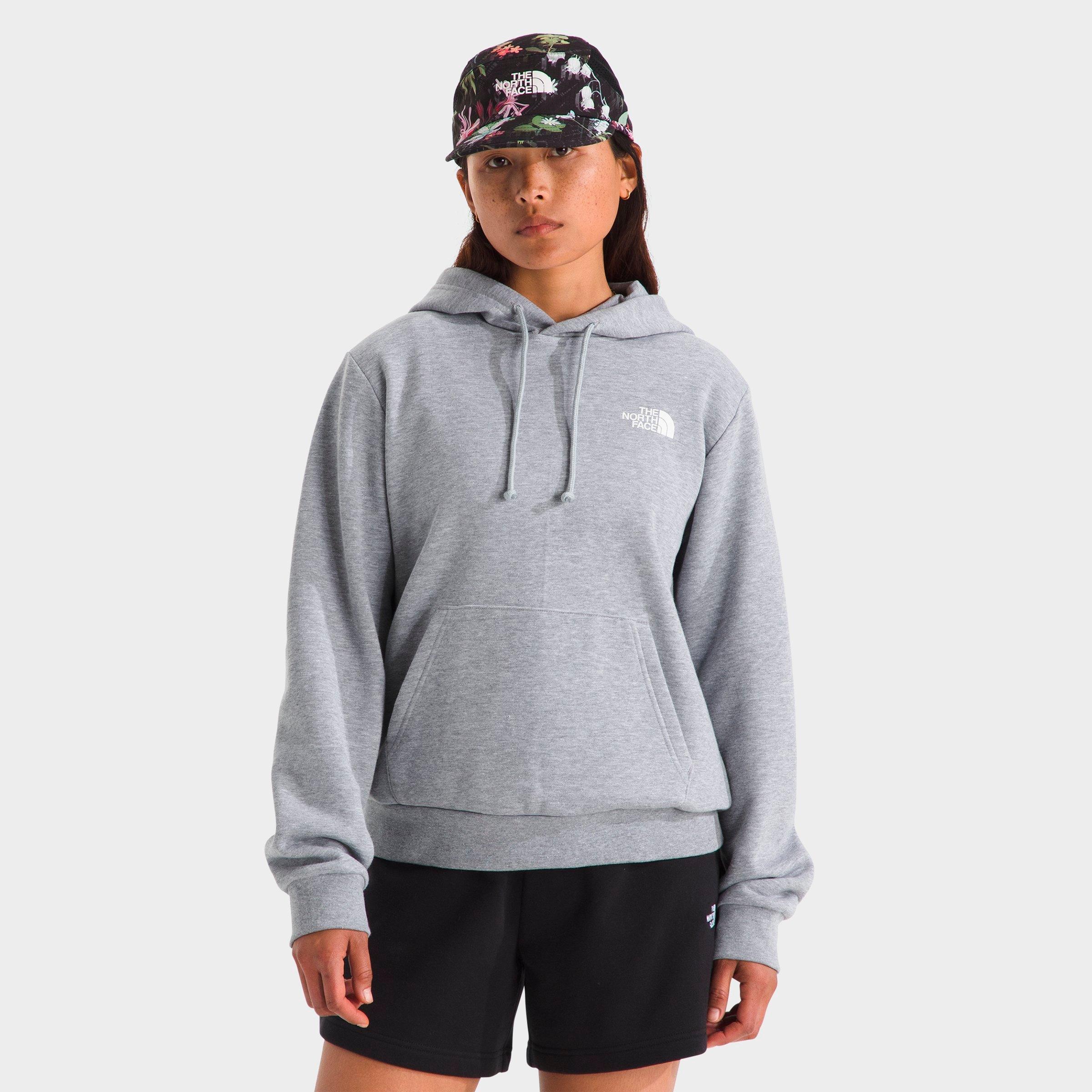 The North Face Women's North Face Evolution NSE Box Logo Hoodie in TNF Pale Grey Heather Size: XL