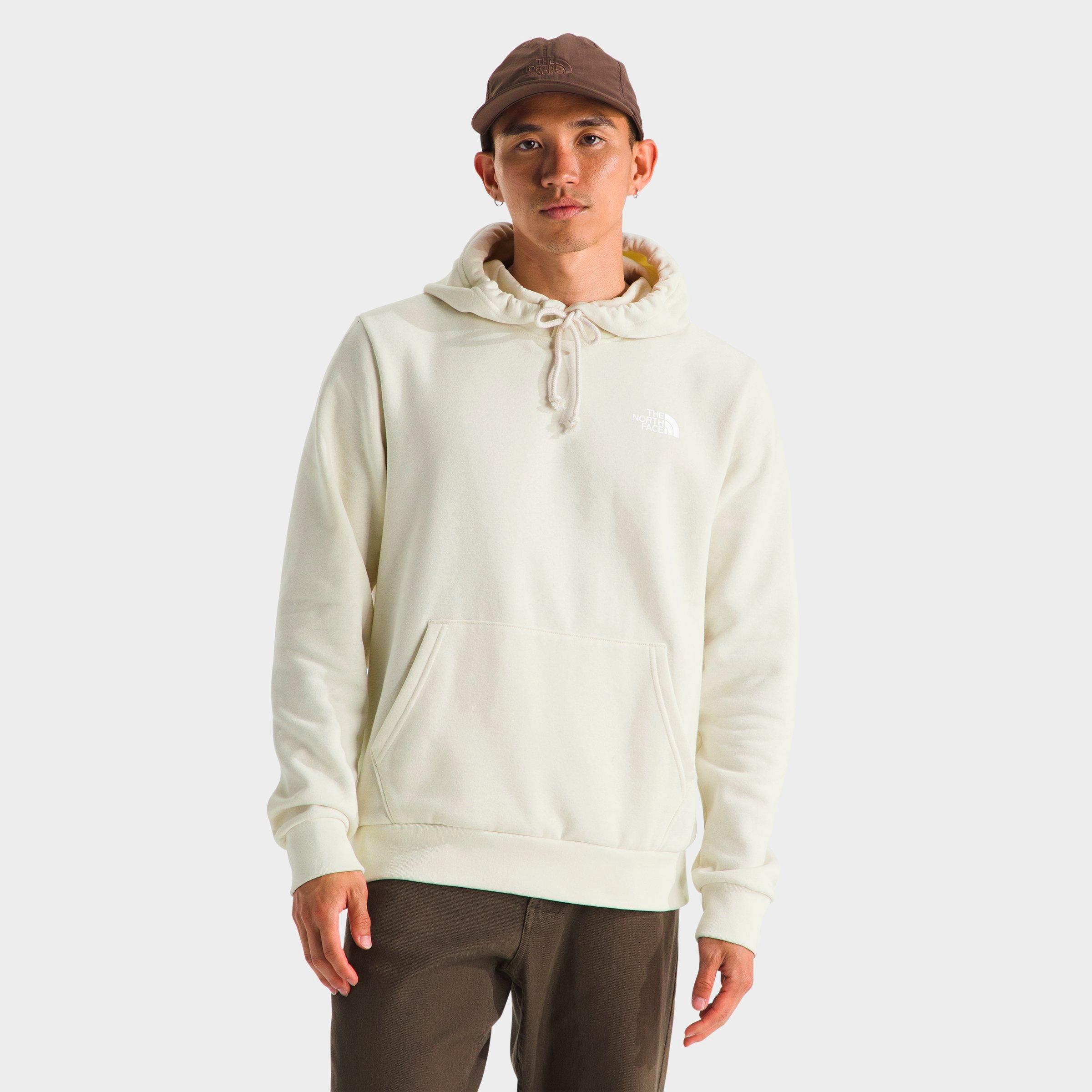 The North Face Men's Evolution Box Camo Fill Pullover Hoodie in White Dune Size: Large