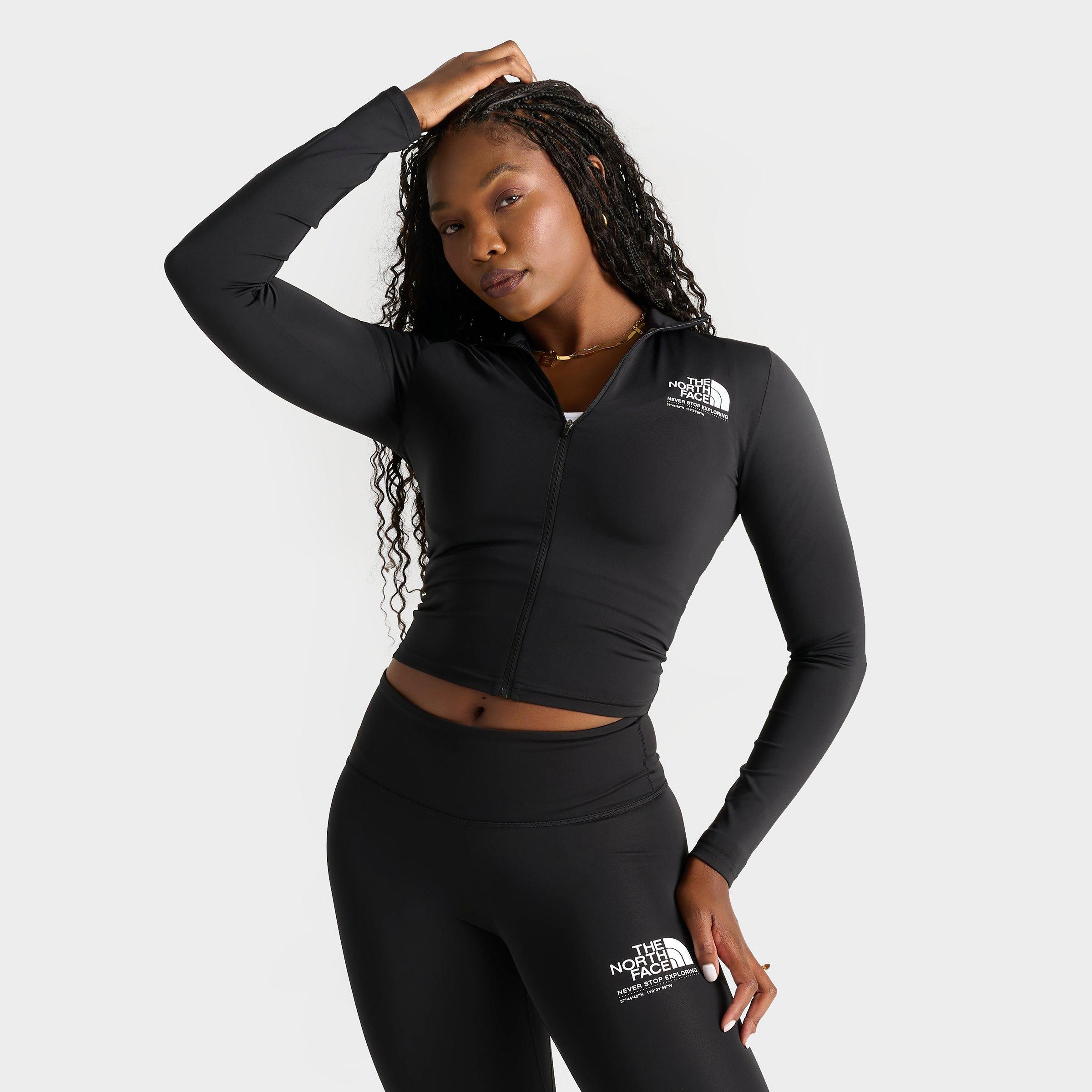 The North Face Women's Performance Graphic Slim Full-zip Jacket In Black