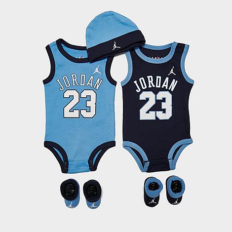 Nike Babies' Jordan Infant Jersey 5-piece Box Set In University Blue