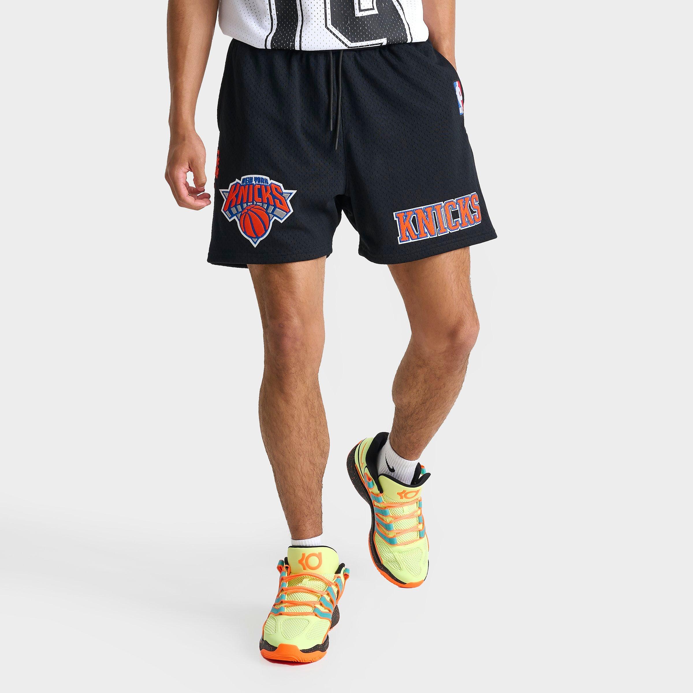 Pro Standard Men's New York Knicks NBA Souvenir Mesh Shorts in Black/Orange Size: Small