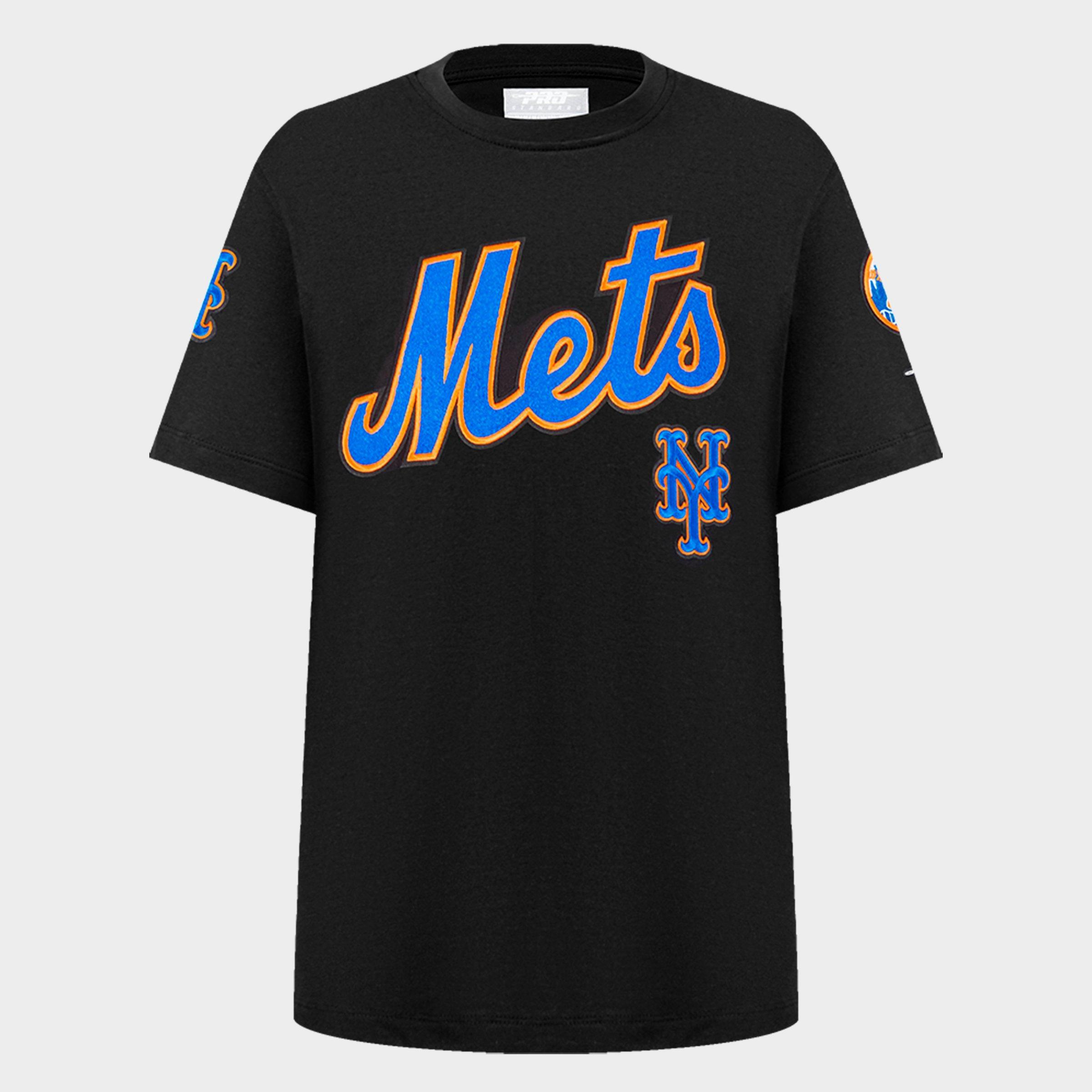 Pro Standard Big Kids New York Mets MLB Classic T-Shirt in Black Size: Small