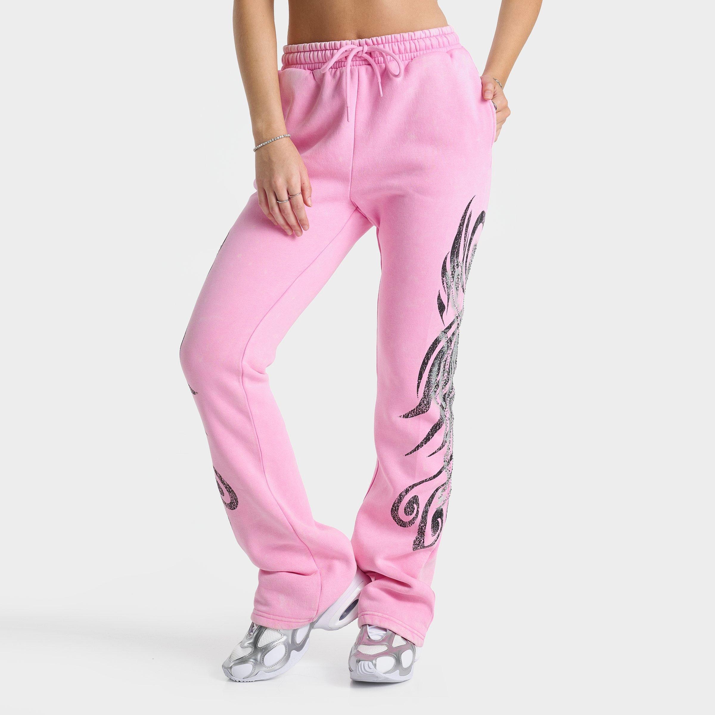 Smoke Rise Women's Ruby High-rise Bootcut Fleece Pants In Pink