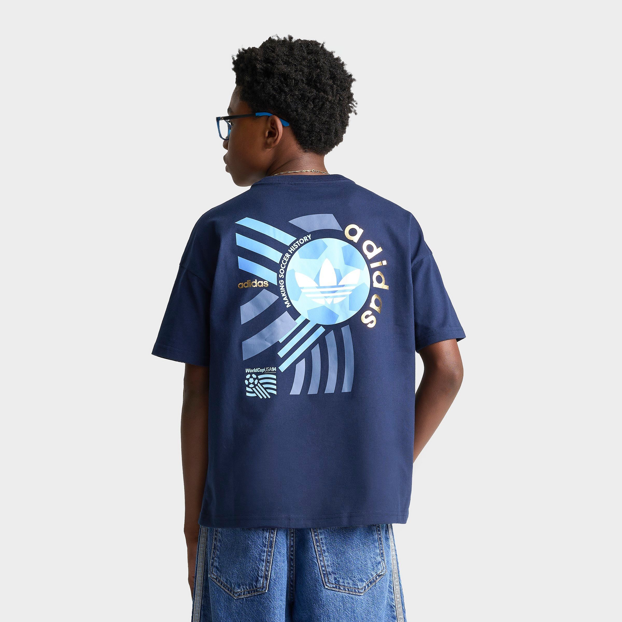adidas Big Kids Originals FIFA World Cup Archive Poster Graphic T-Shirt