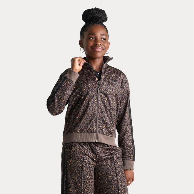 Girls' Big Kids' adidas Originals Leopard Firebird Track Jacket