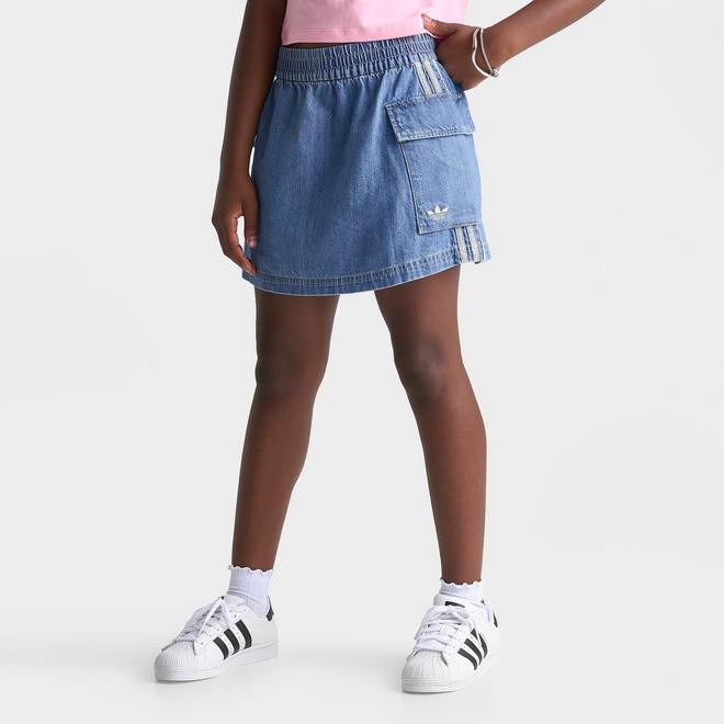 Girls' Big Kids' adidas Originals Denim Cargo Skirt