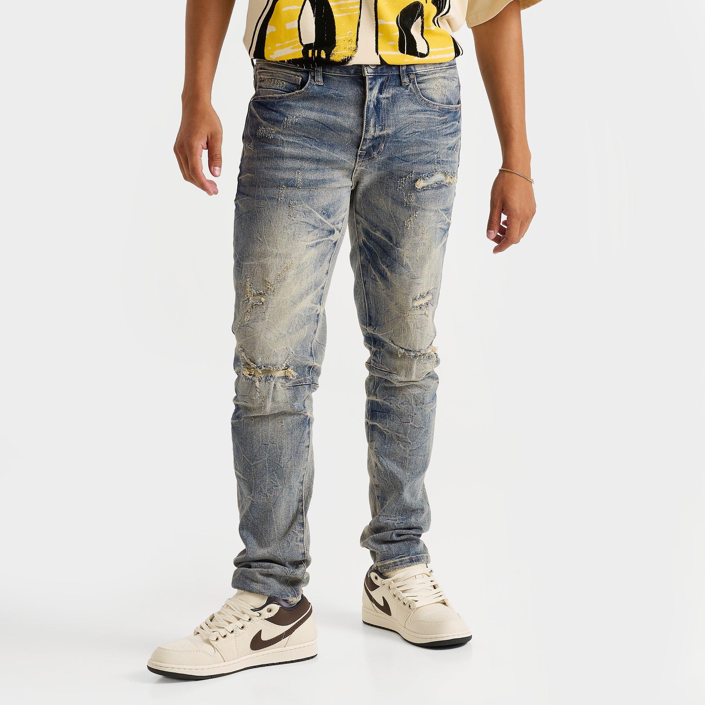 Smoke Rise Men's Wave Slim Denim Jeans in Hazel Blue Size: 30