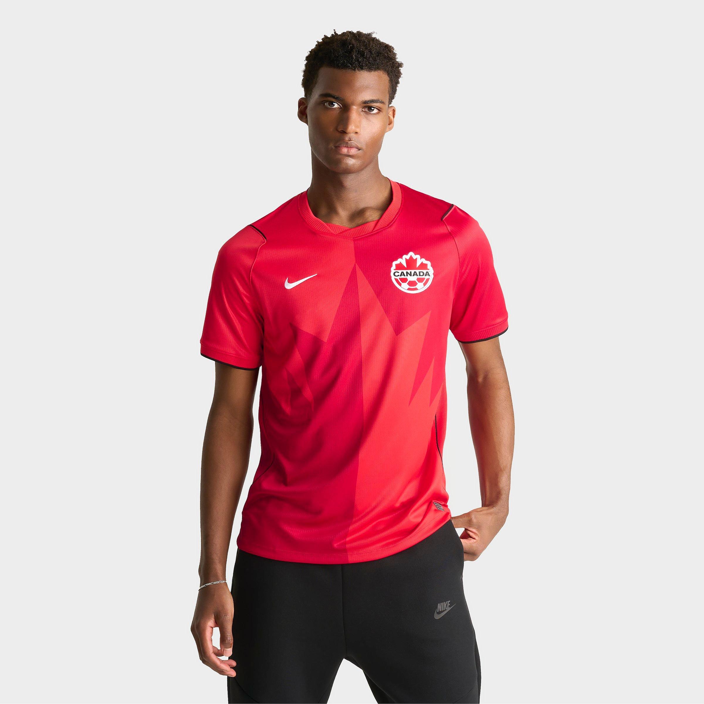 Nike Men's Canada 2026 Stadium Home Dri-FIT Replica Soccer Jersey in Red Size: Small