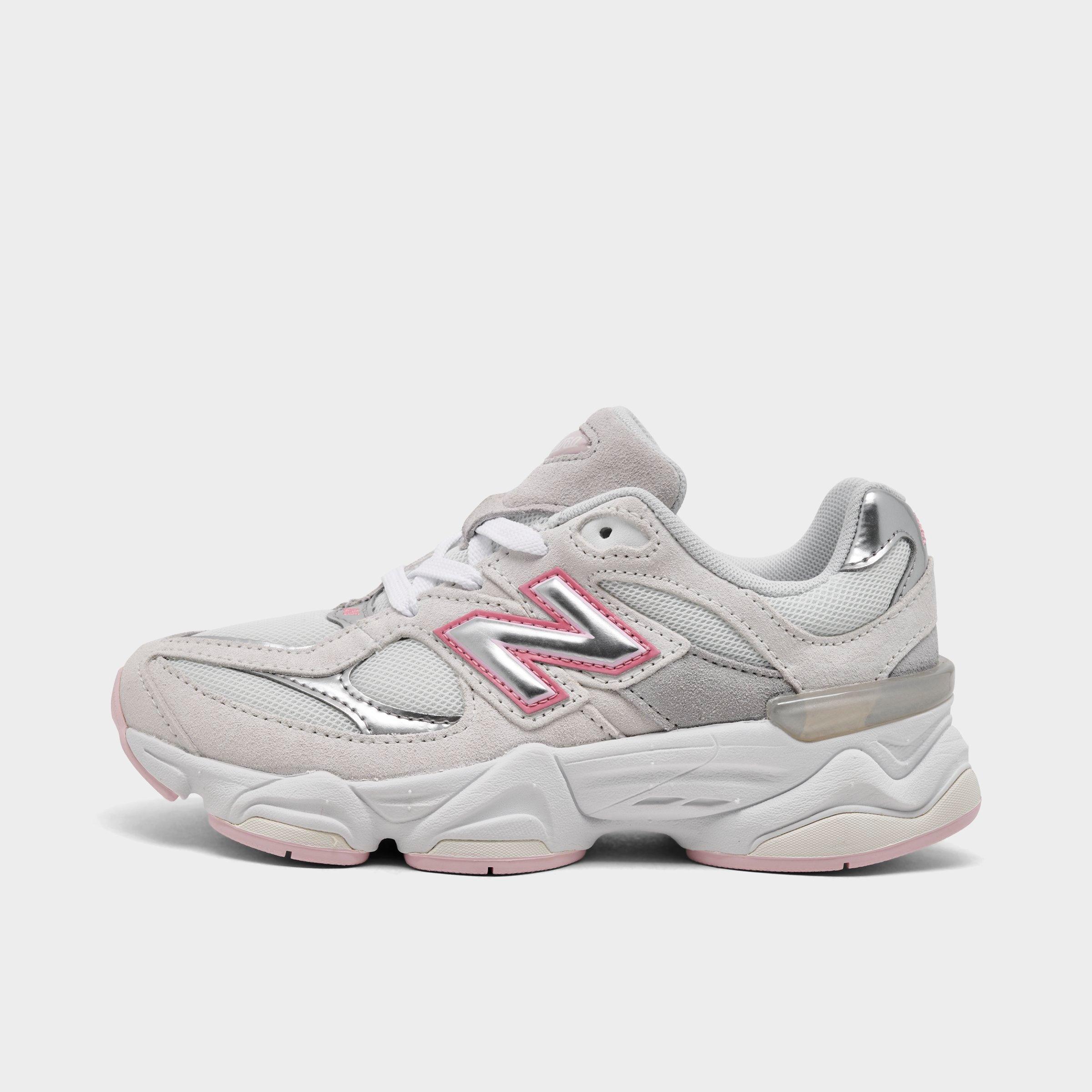 New Balance Girls' Little Kids 9060 Casual Shoes in Pink/Grey Size: 1.0
