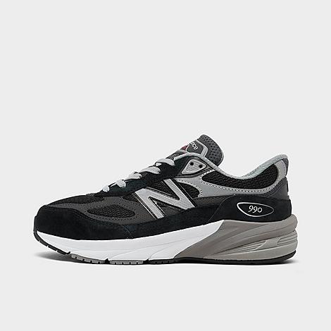 Shop New Balance Little Kids' 990 V6 Casual Shoes In Black/silver