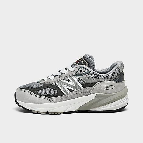 Shop New Balance Little Kids' 990 V6 Casual Shoes In Grey/silver