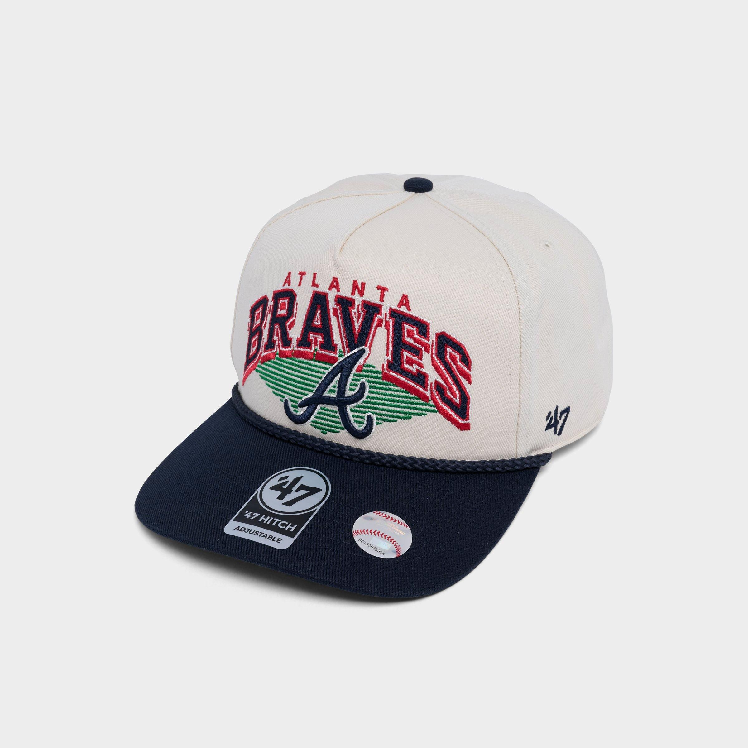47 Brand '47 Atlanta Braves Mlb Pomona Hitch Snapback Hat In White