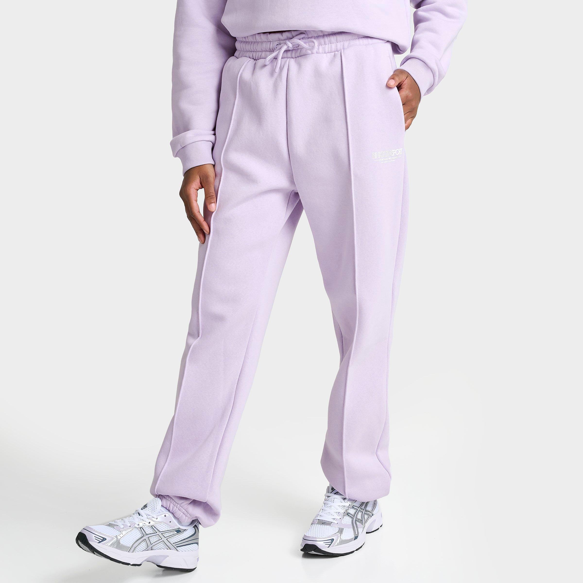 Shop Supply And Demand Pink Soda Sport Women's Fuse Fleece Jogger Pants In Lavender