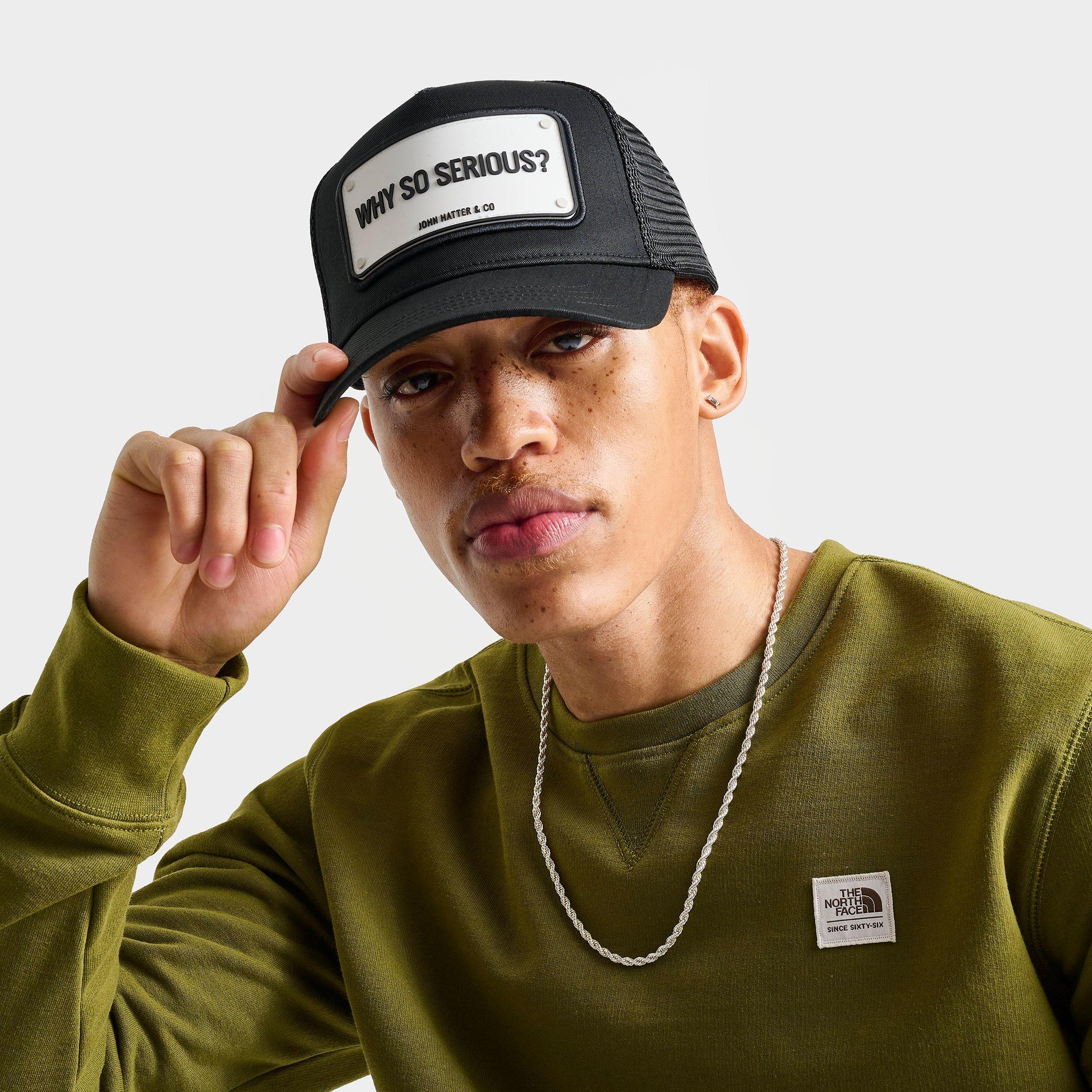 John Hatter & Co. John Hatter Co John Hatter & Co Why So Serious Trucker Hat In Black/white