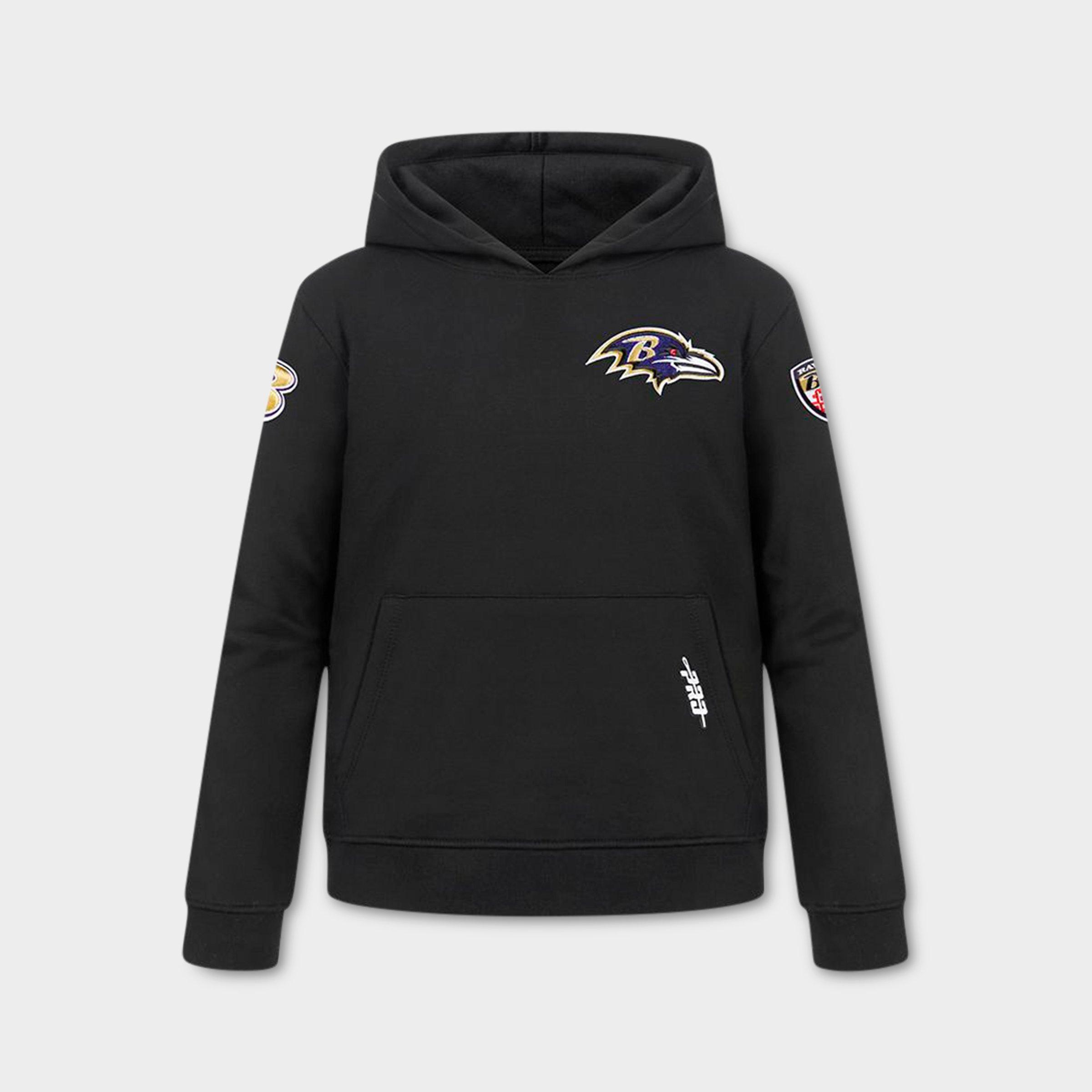 Pro Standard Big Kids Baltimore Ravens Nfl Classic Fleece Pullover Hoodie In Black