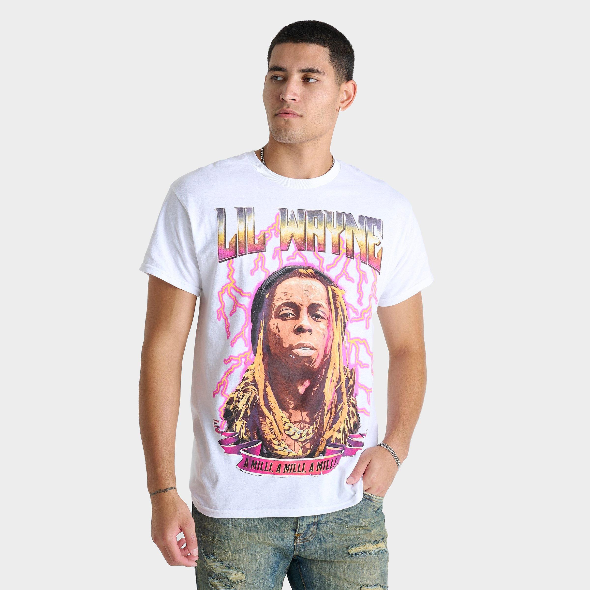 Finishline Men's Lil Wayne A Milli Graphic T-Shirt in White/White Size Small Cotton