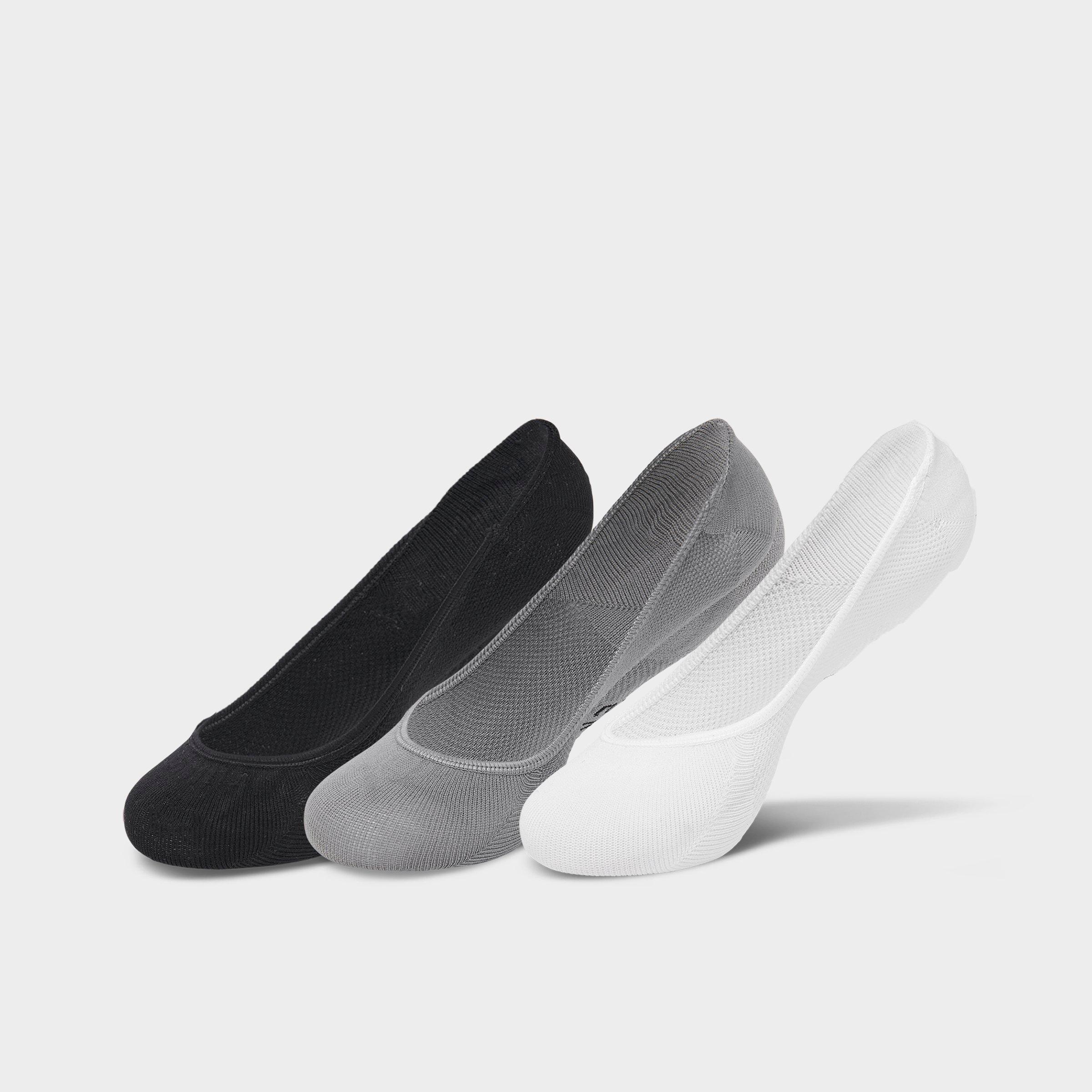 New Balance Women's Sof Sole No-Show Liner Socks (3-Pack) in Black/White/Grey Size: Medium