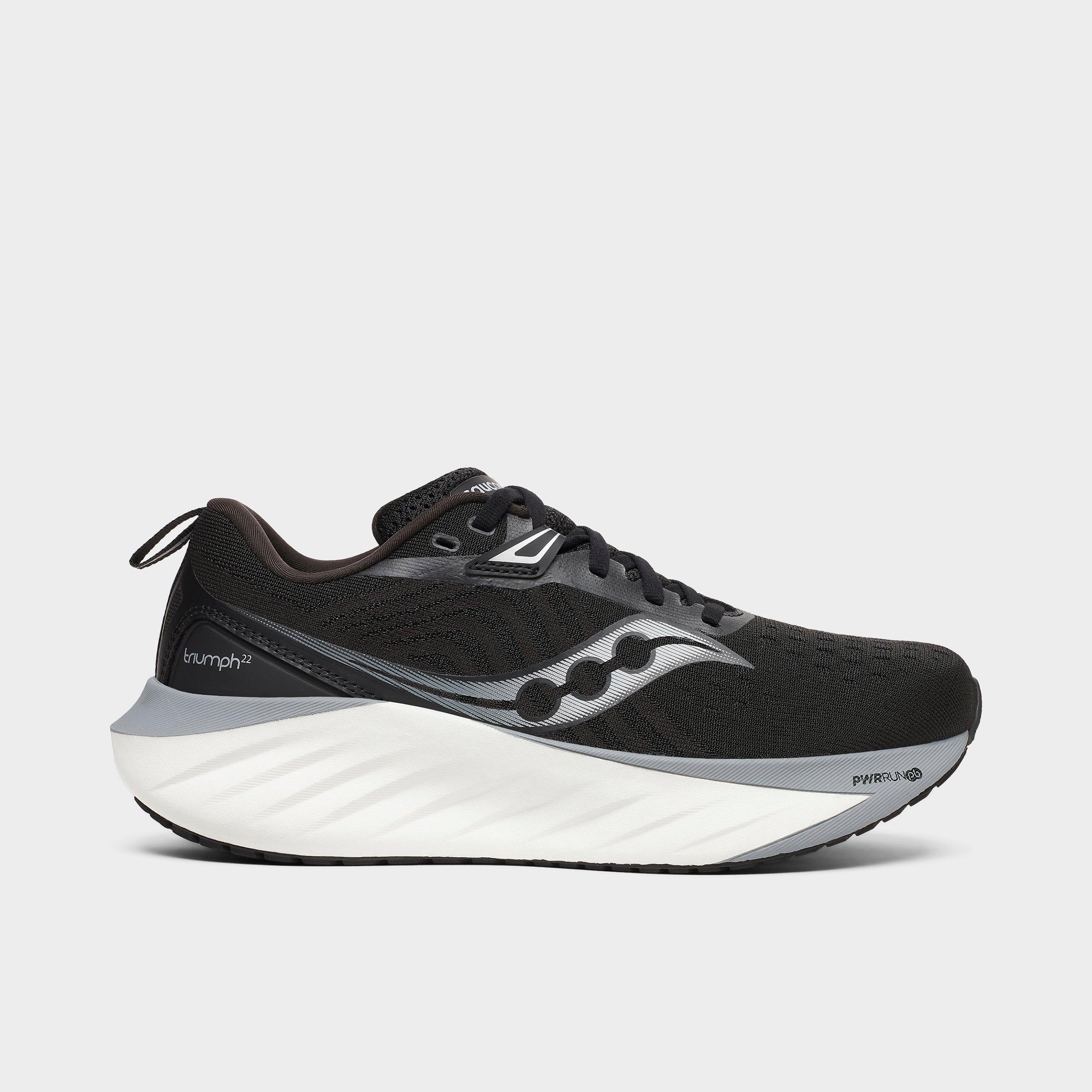 Saucony Women's Triumph 22 Running Shoes in Black/White Size: 5.0