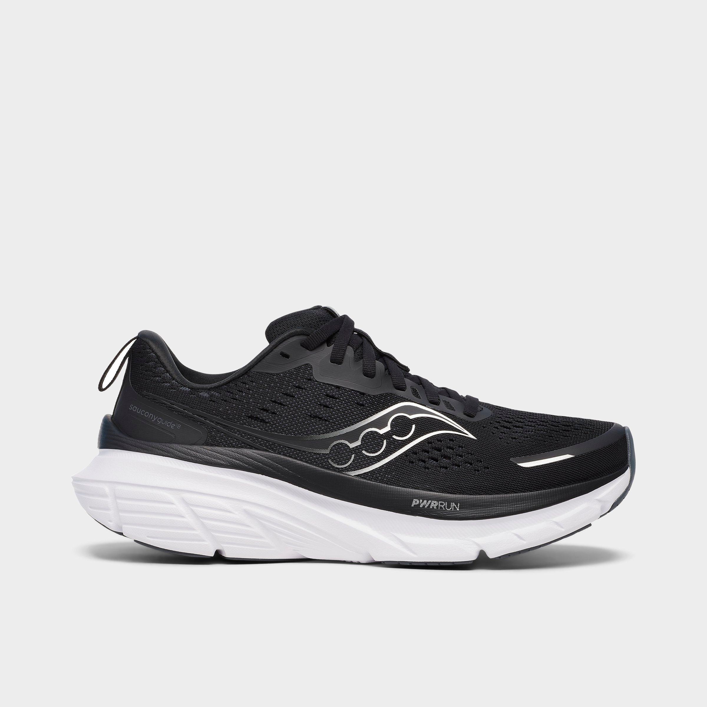 Saucony Women's Guide 18 Running Shoes in Black/White Size: 5.0