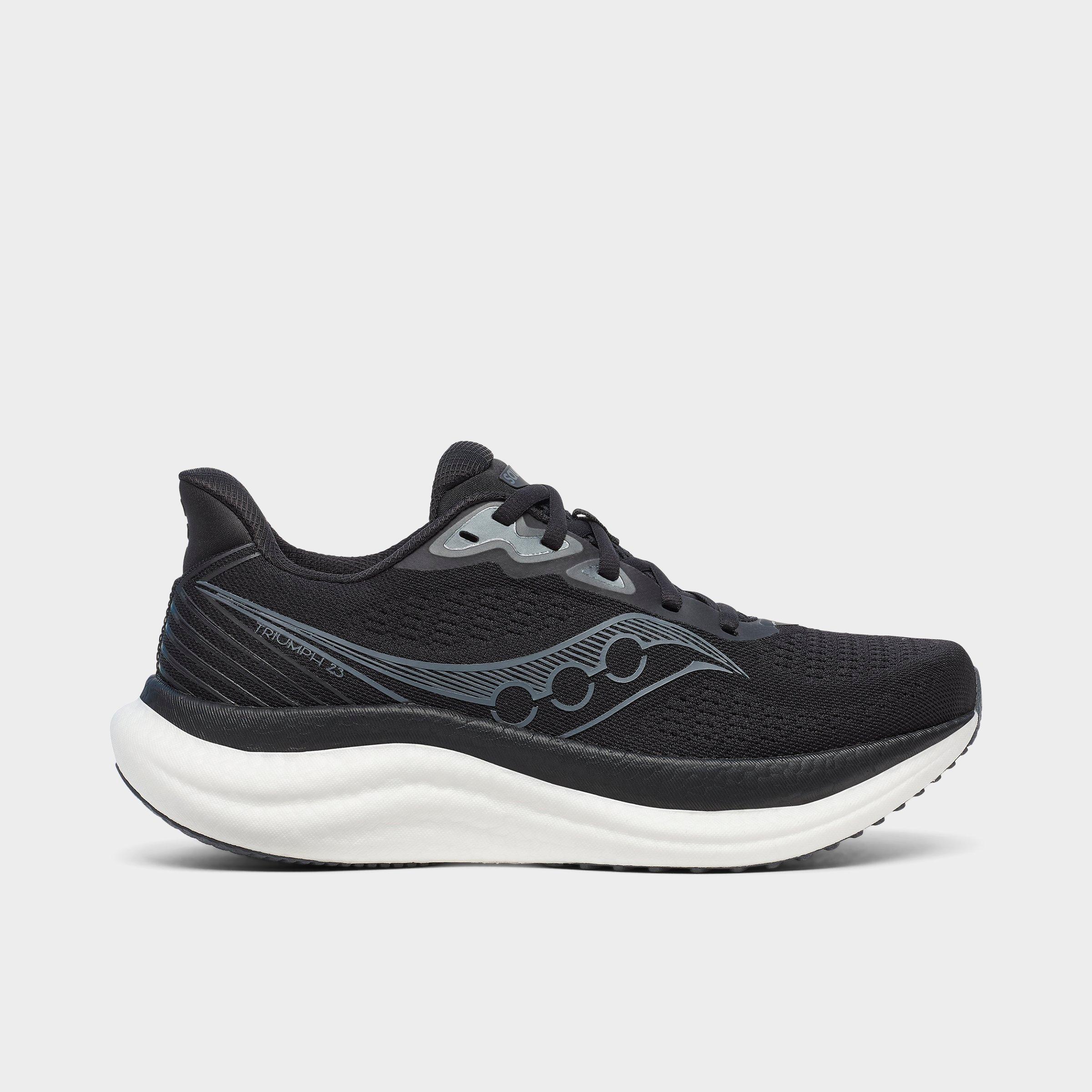 Saucony Women's Triumph 23 Running Shoes in Black/White Size: 5.0