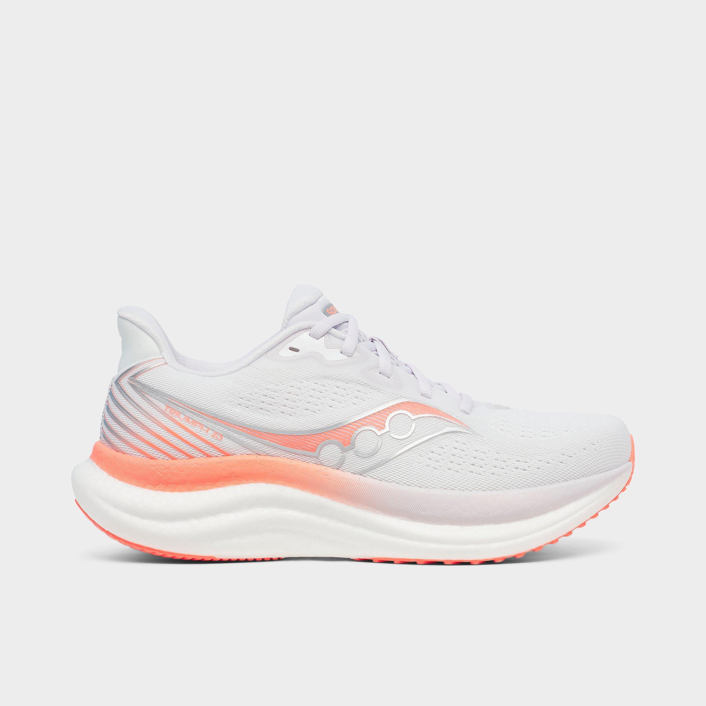 Saucony Women's Triumph 23 Running Shoes in White/Wistful Size: 5.0